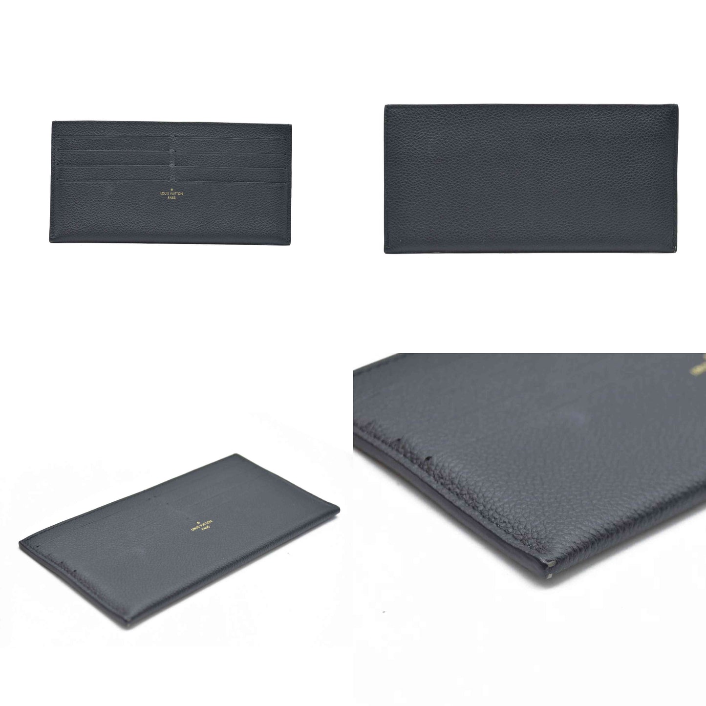 AUCTION $1720  LOUIS VUITTON  Epi Pochette Felicie Black Noir ard Holder Pouch