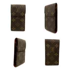 Louis Vuitton Monogram Cigarette Tobacco Case Brown CT0969