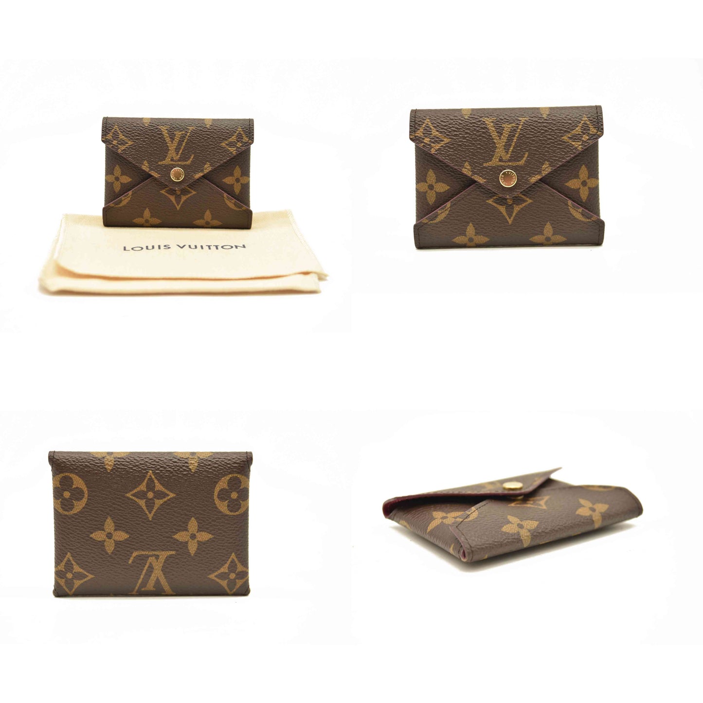 USED Louis Vuitton Monogram Small Kirigami Pochette Insert Fuchsia