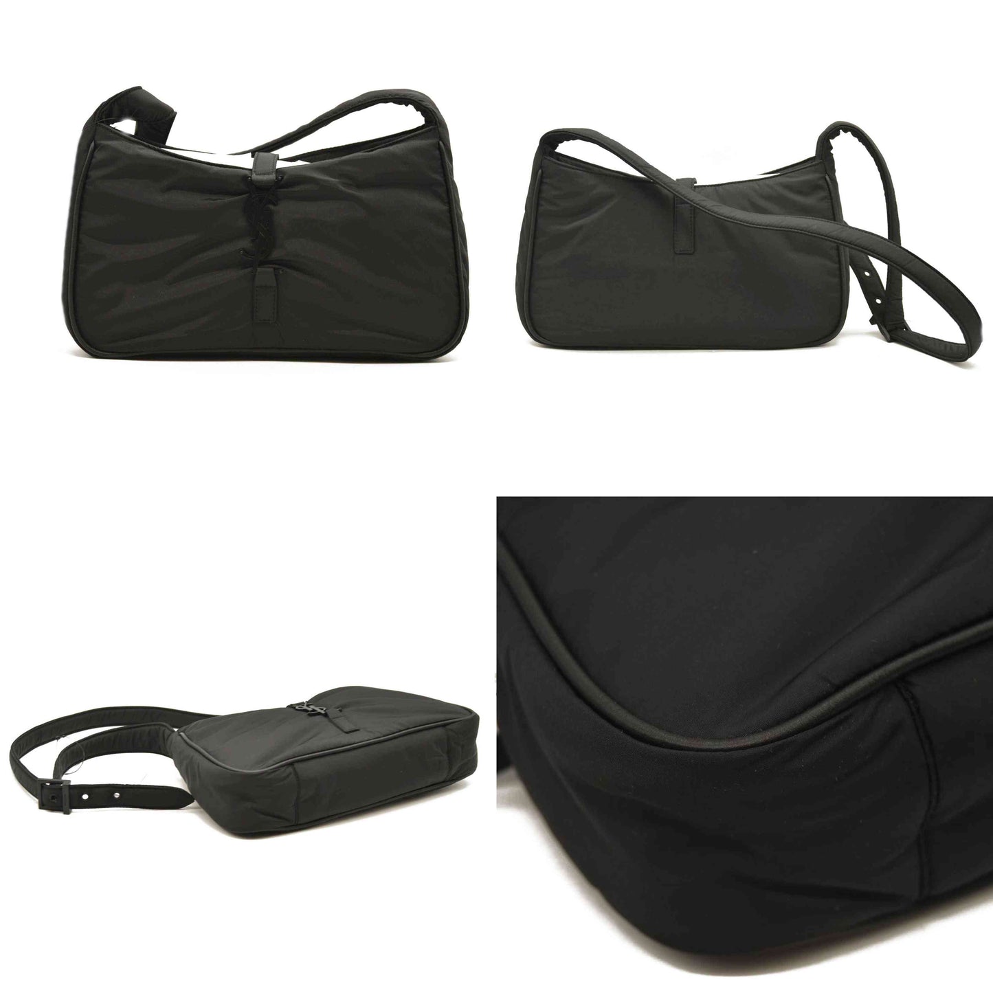 SAINT LAURENT  Econyl Nylon Le 5 A 7 Hobo Black