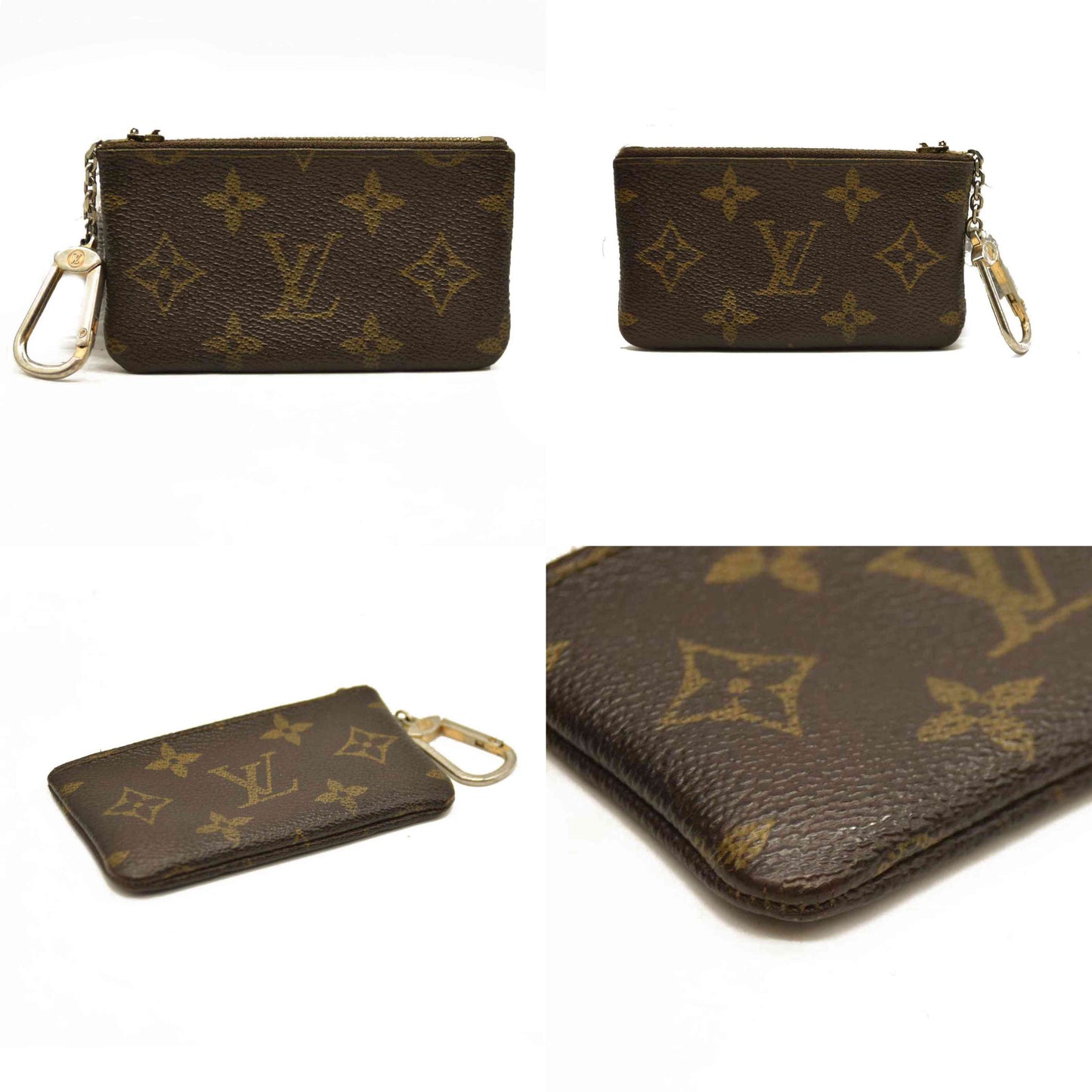 Louis Vuitton  Monogram Key Pouch 873ET