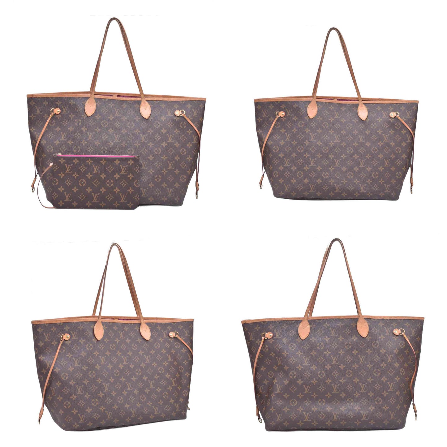 $2310 2015 Louis Vuitton Monogram Neo Neverfull GM Pivoine with Pouch SD4195