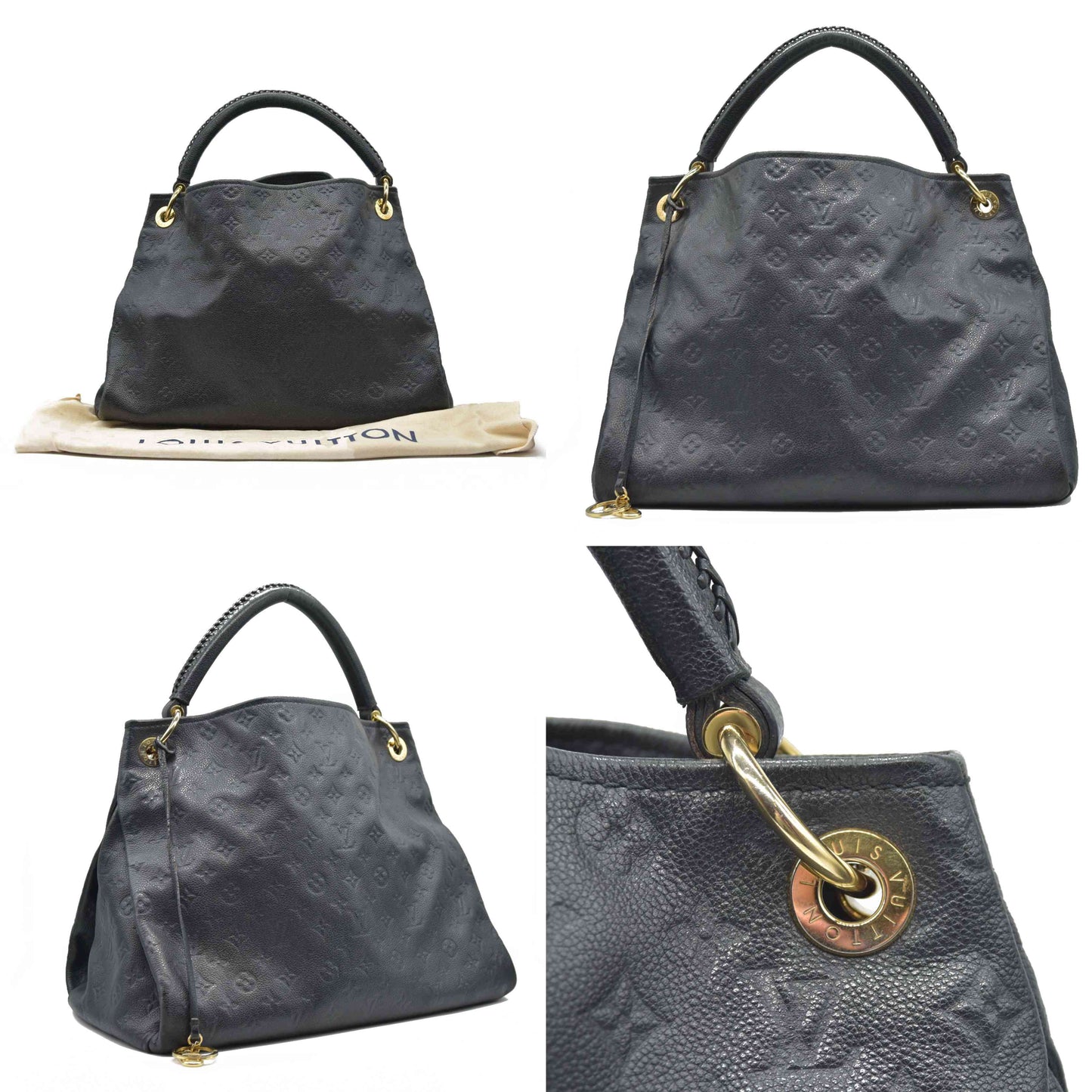 AUCTION $3800 Louis Vuitton  Empreinte Artsy MM Black CA1124