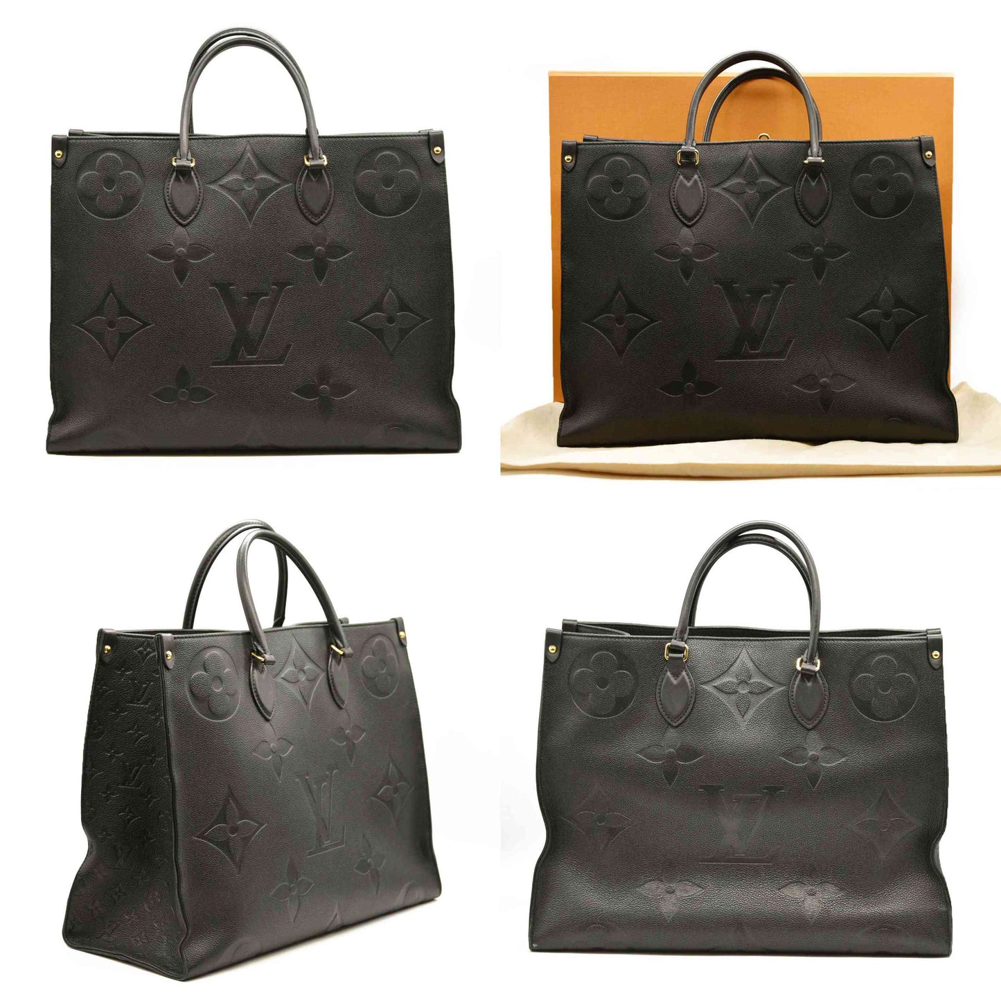 LOUIS VUITTON Empreinte Monogram Giant Onthego GM Black