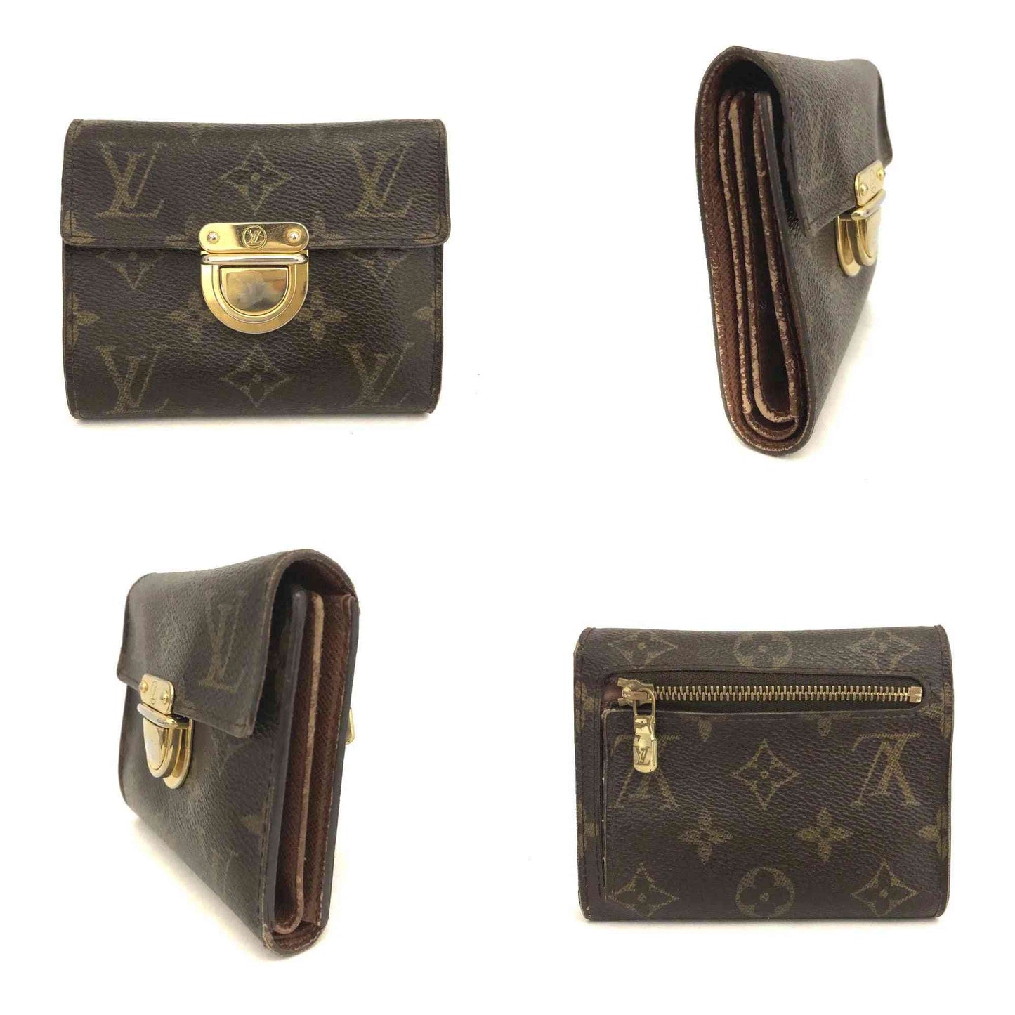 Louis Vuitton Monogram Porte Feiulle Koala Trifold Wallet Brown CA0055