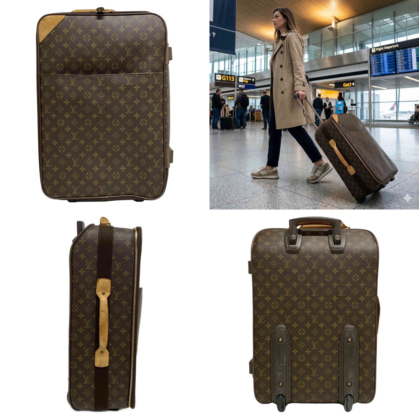 $3,850 2010 LOUIS VUITTON Pegase 60 Monogram Canvas Rolling Suitcase SP1010