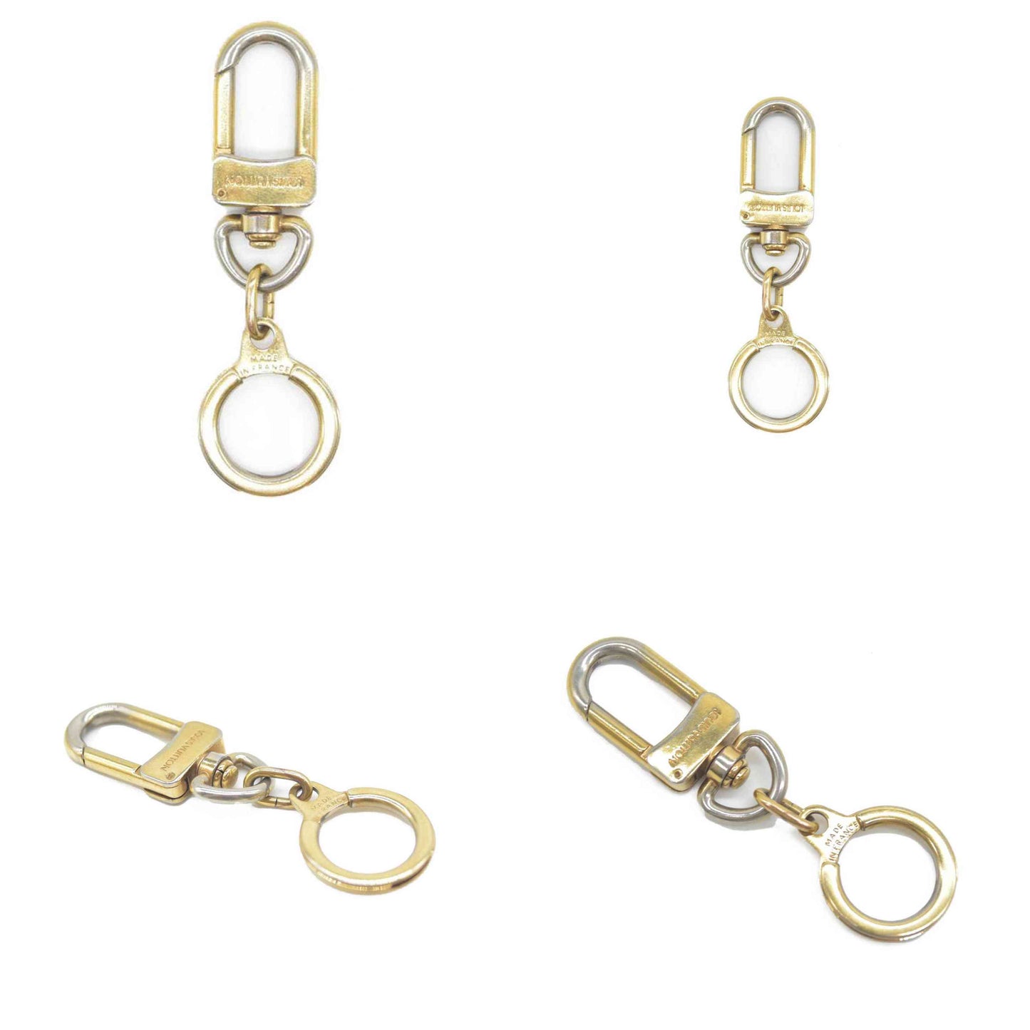 Louis Vuitton Pochette Extender Key Ring Gold FRANCE