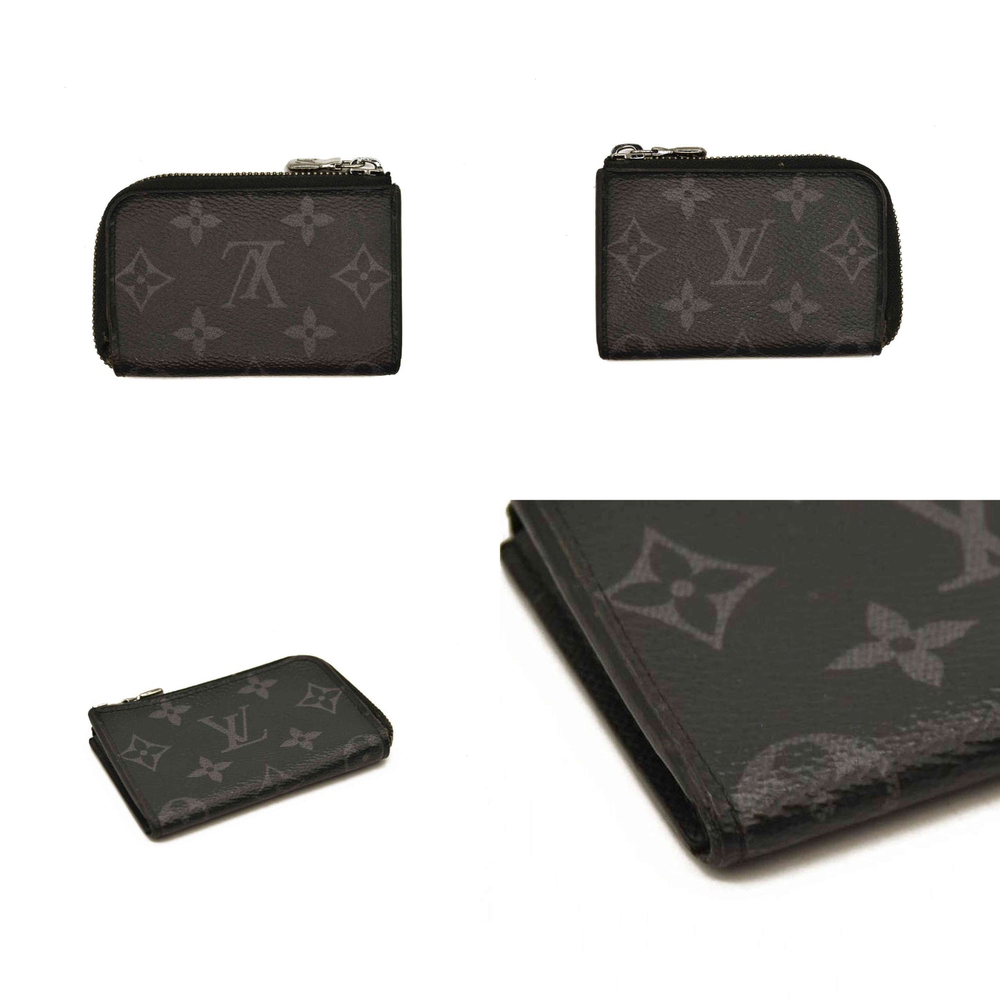 Louis Vuitton  Monogram Eclipse Coin Purse MB4198