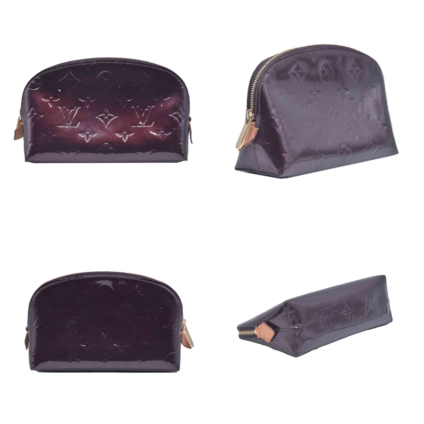 $540 Louis Vuitton Vernis Cosmetic Pouch Amarante CONSIGNMENT