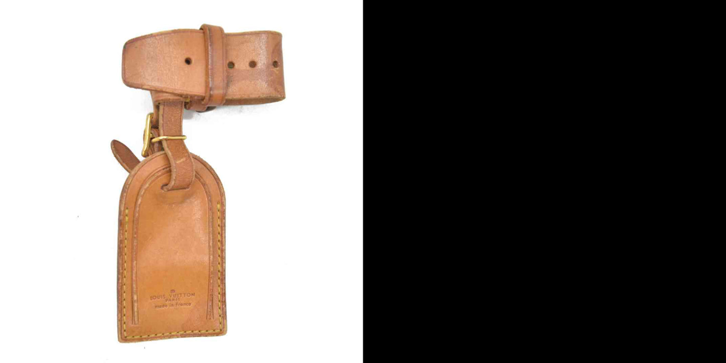 Louis Vuitton Vachetta Luggage Tag and Handle Strap Set LARGE 4