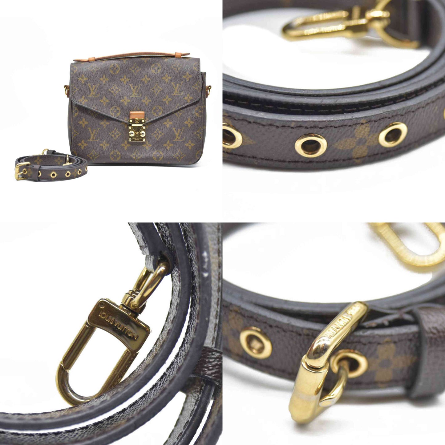 $2760 2016 Louis Vuitton  Monogram Pochette Metis DU1166