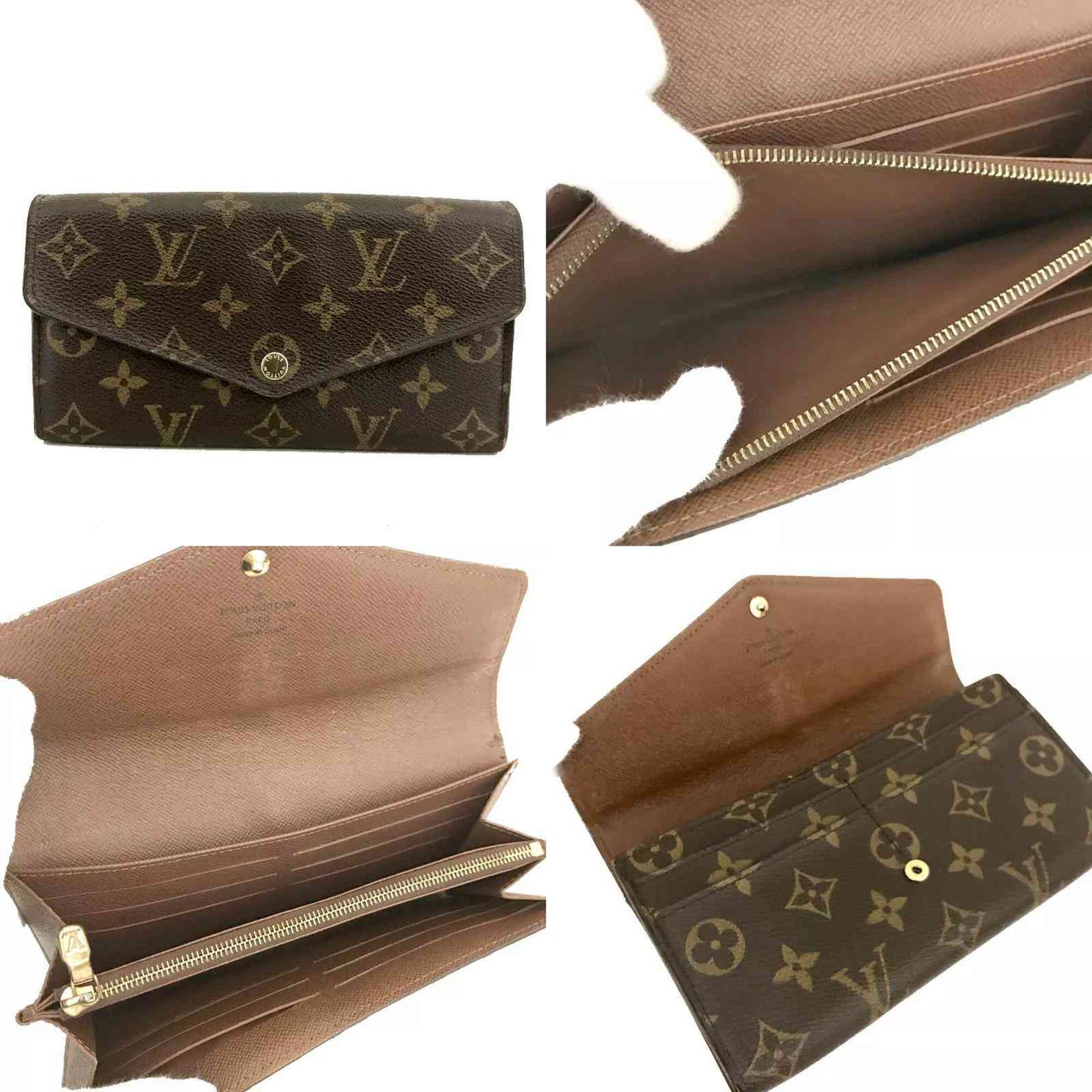 Louis Vuitton  Monogram Sarah Wallet CA4163