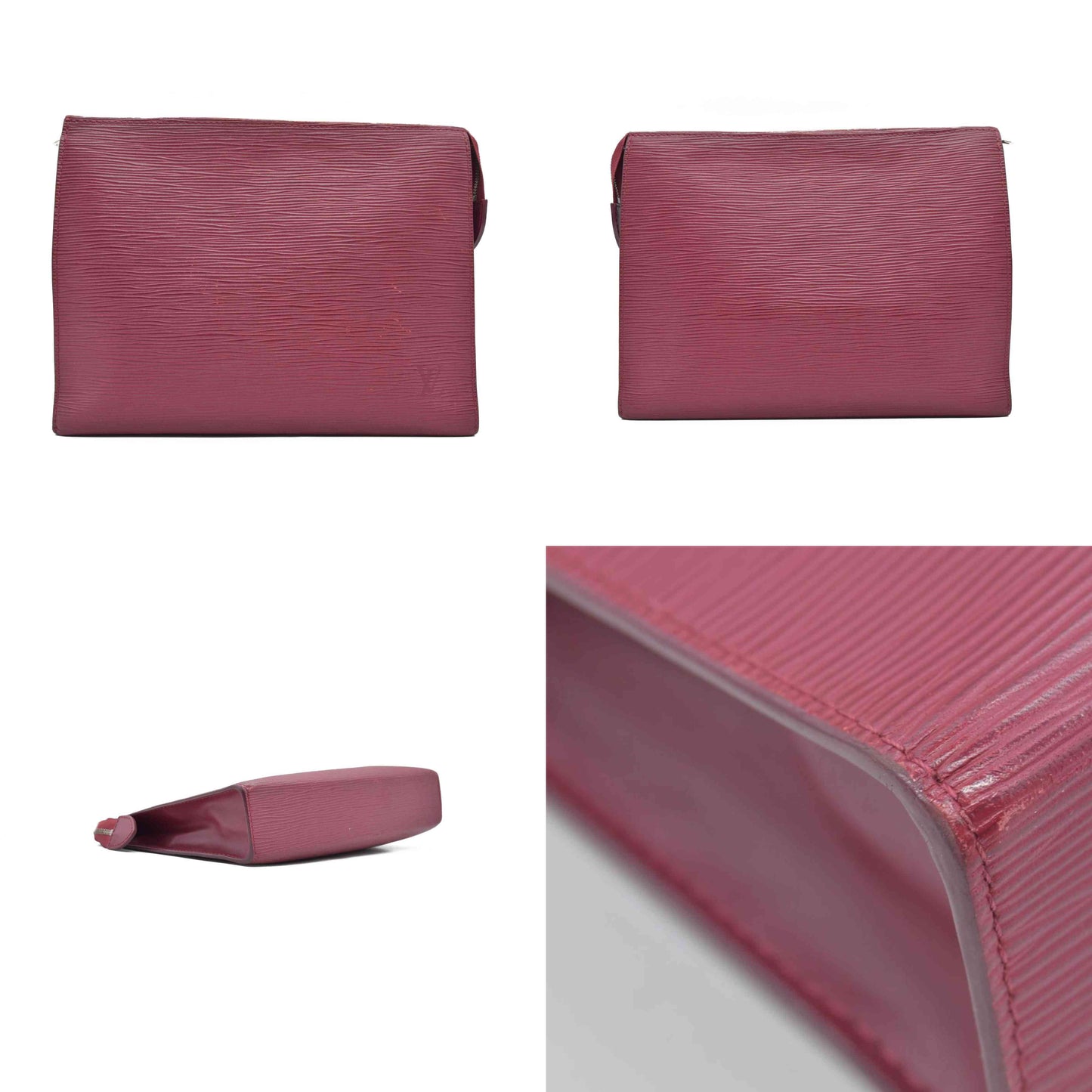 $880 2018 Louis Vuitton Epi Toiletry Pouch 26 Fuchsia Bag TA2198