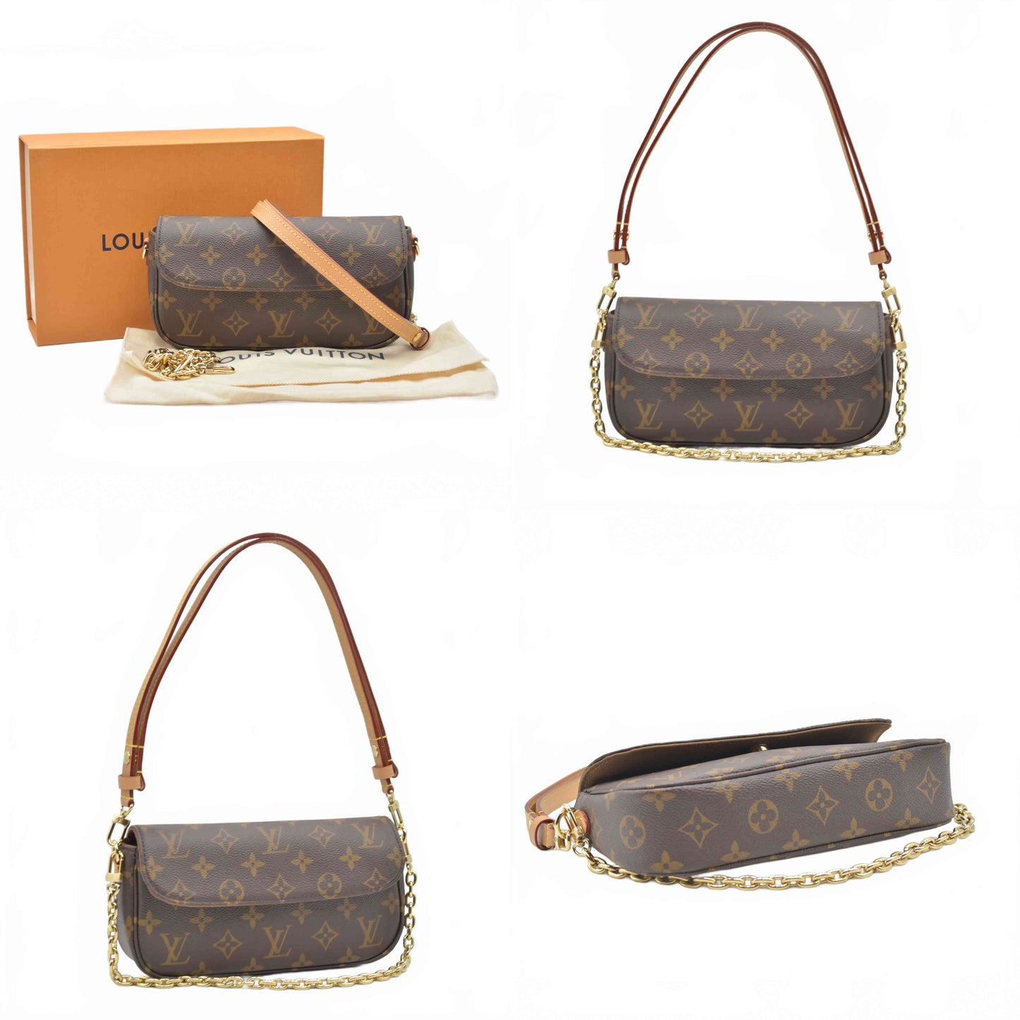 Louis Vuitton  Monogram Ivy Wallet On Chain RFID Like New with Box