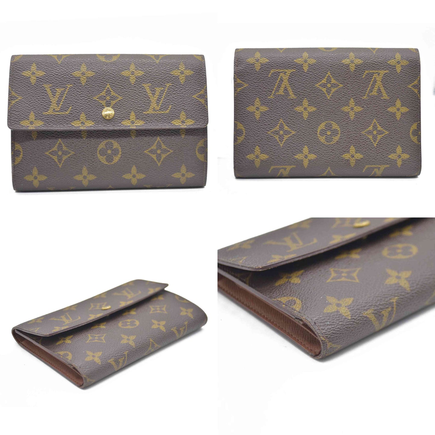 Louis Vuitton Monogram Porte Tresor Etui Papiers Wallet SP1909