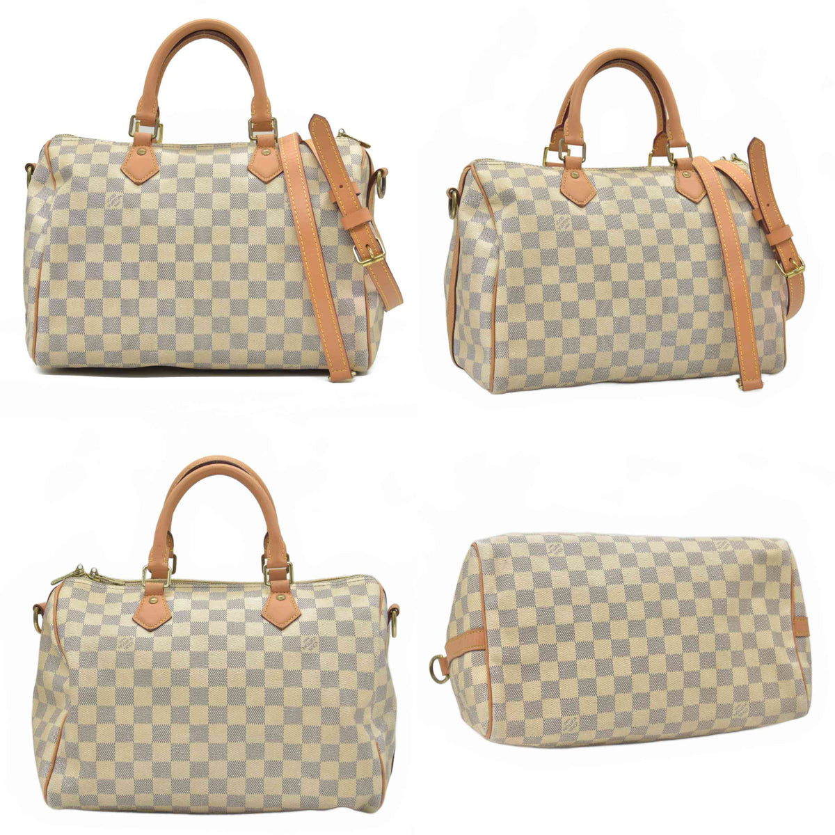 $2040 2017 Louis Vuitton Damier Azur Speedy Bandouliere 30 DU1197 10020138