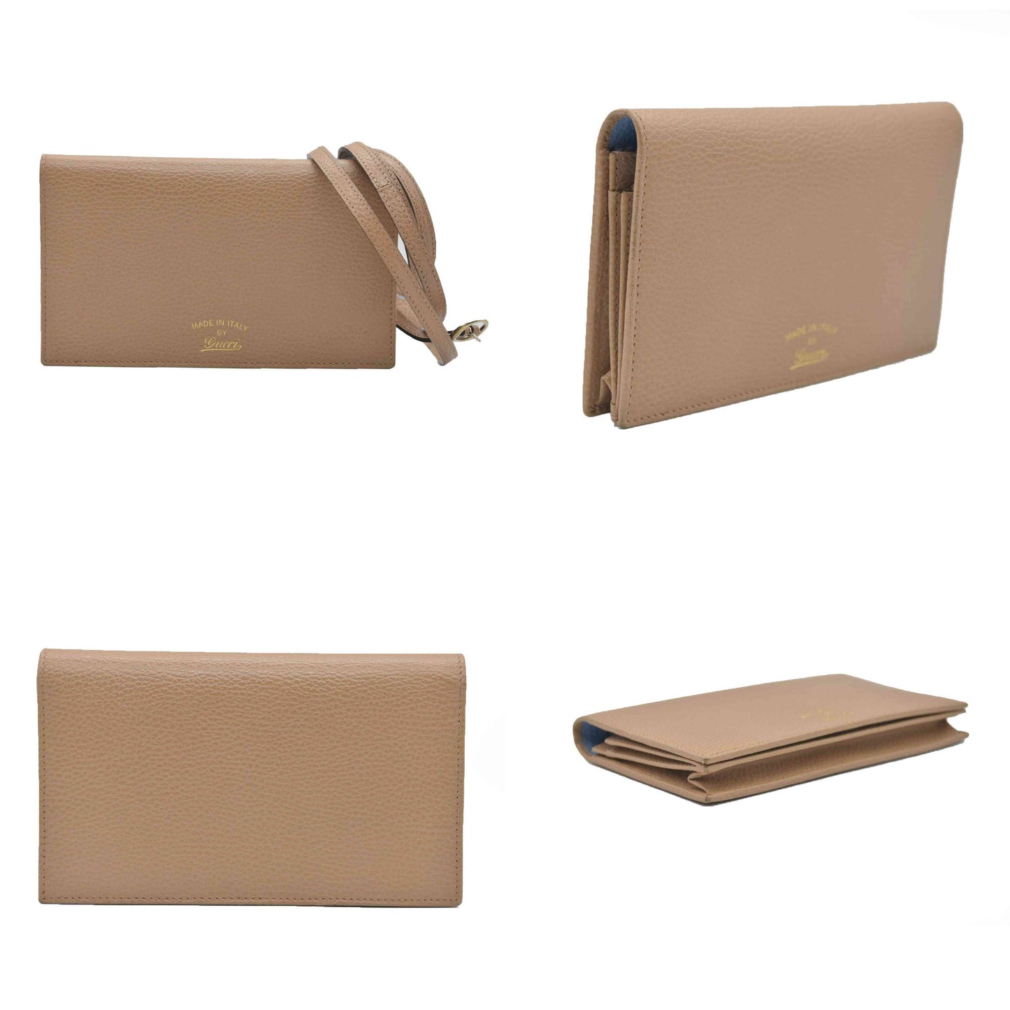 $890 Gucci Dollar Calfskin Swing Wallet On Strap crossbody bag