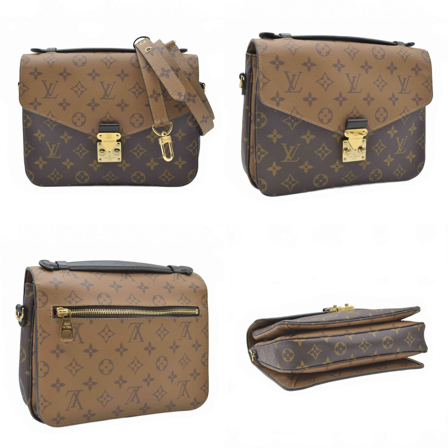 $2790 2017 Louis Vuitton Reverse Monogrm Giant Pochette Metis DR1117