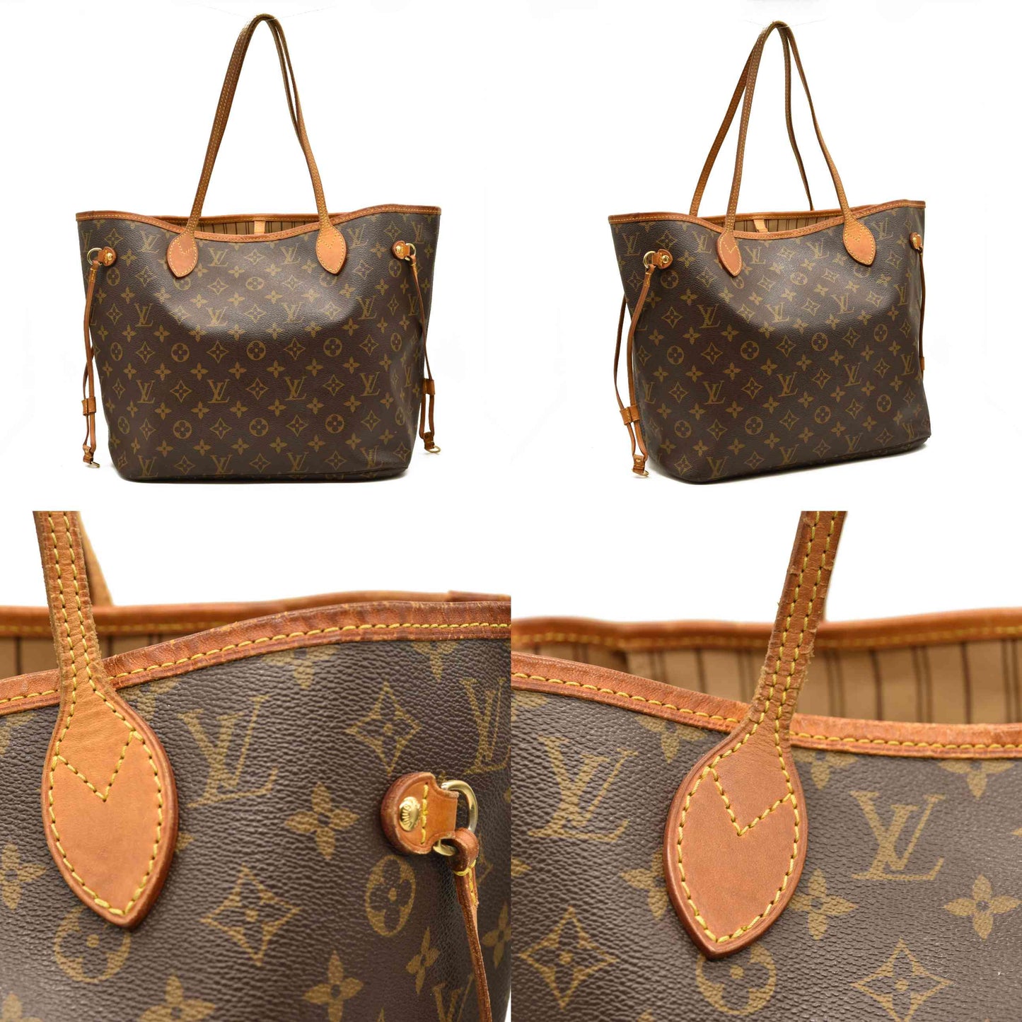 Louis Vuitton Monogram Neverfull MM France AR0038 Tote