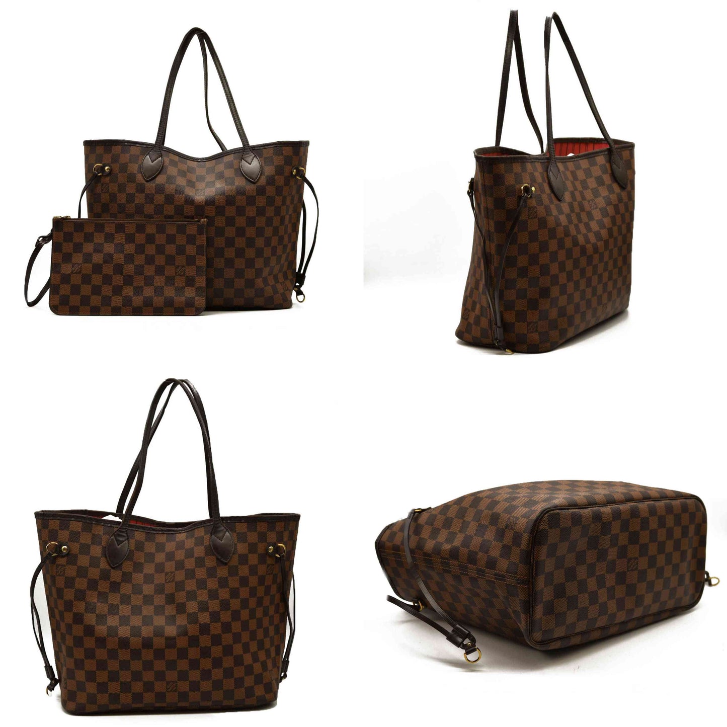 Louis Vuitton  Damier Ebene Neverfull MM With Pouch GI0168
