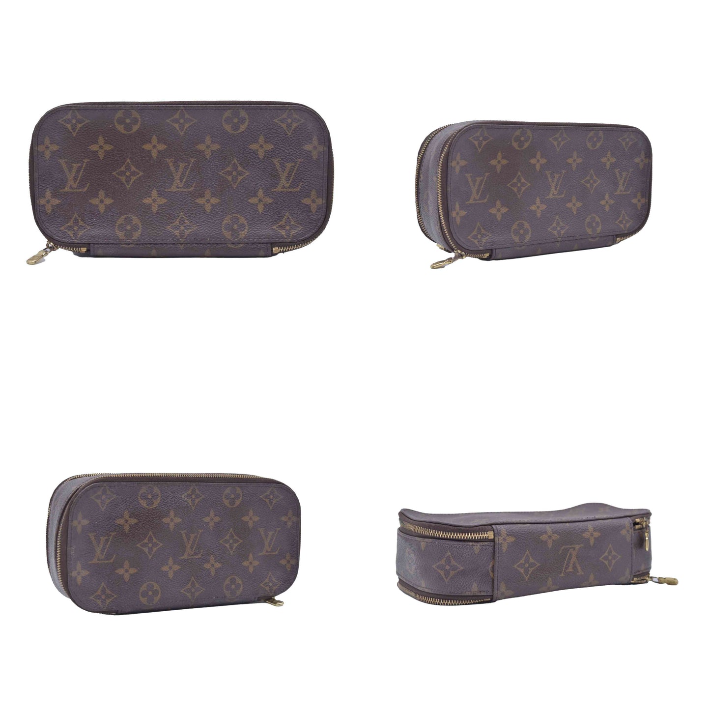 $880 2002 LOUIS VUITTON Monogram Trousse Blush LARGE VI0052