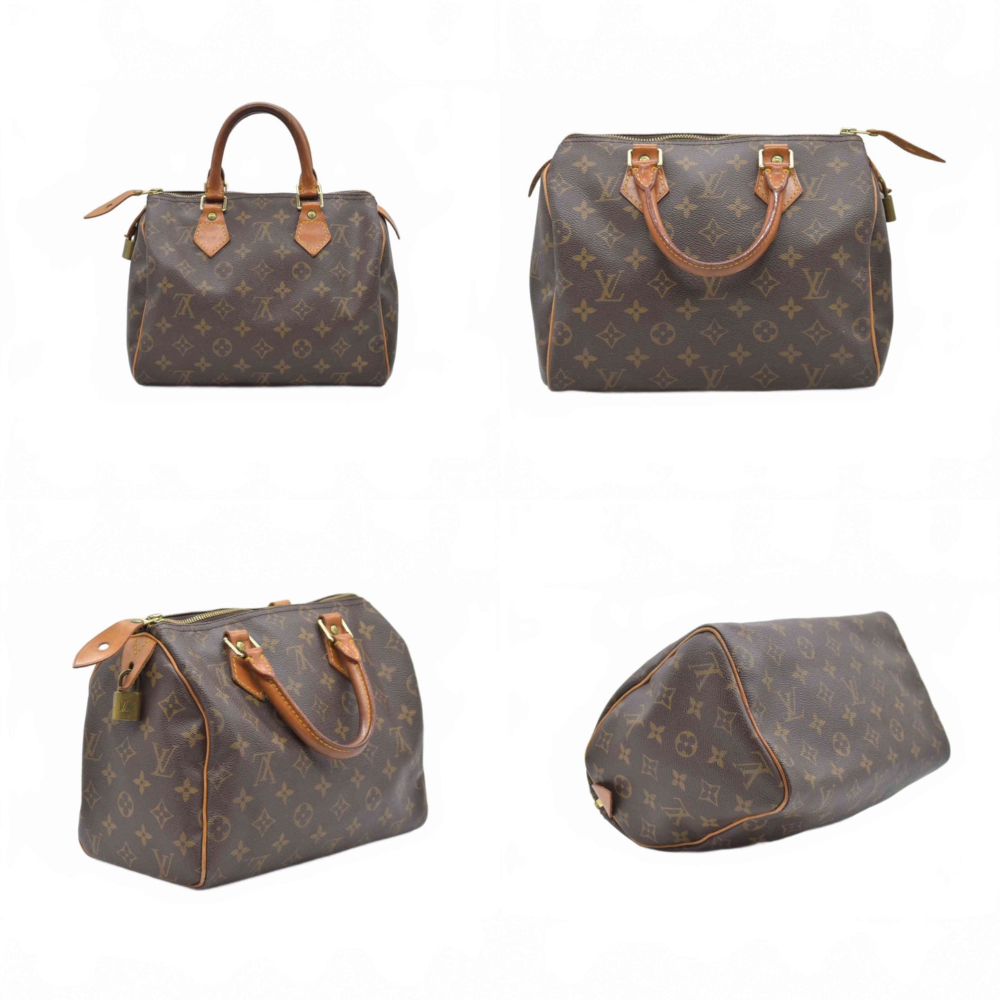 $1490 Louis Vuitton LV Monogram Speedy 25 SD0070