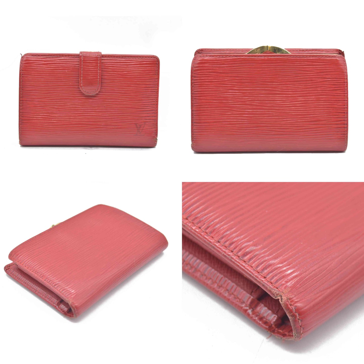 LOUIS VUITTON Epi Porte Monnaie Billets Viennois Wallet MI0997