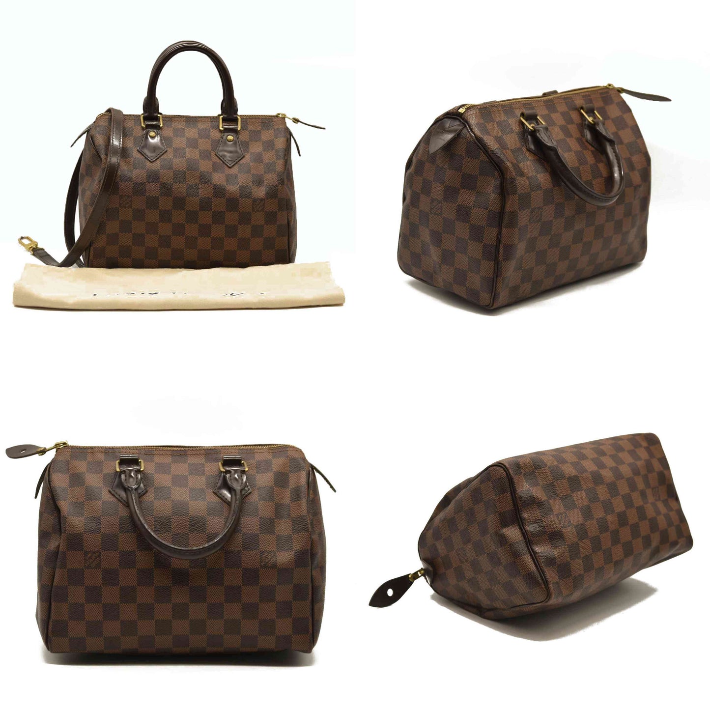 LOUIS VUITTON Damier Ebene Speedy 25 AA4177