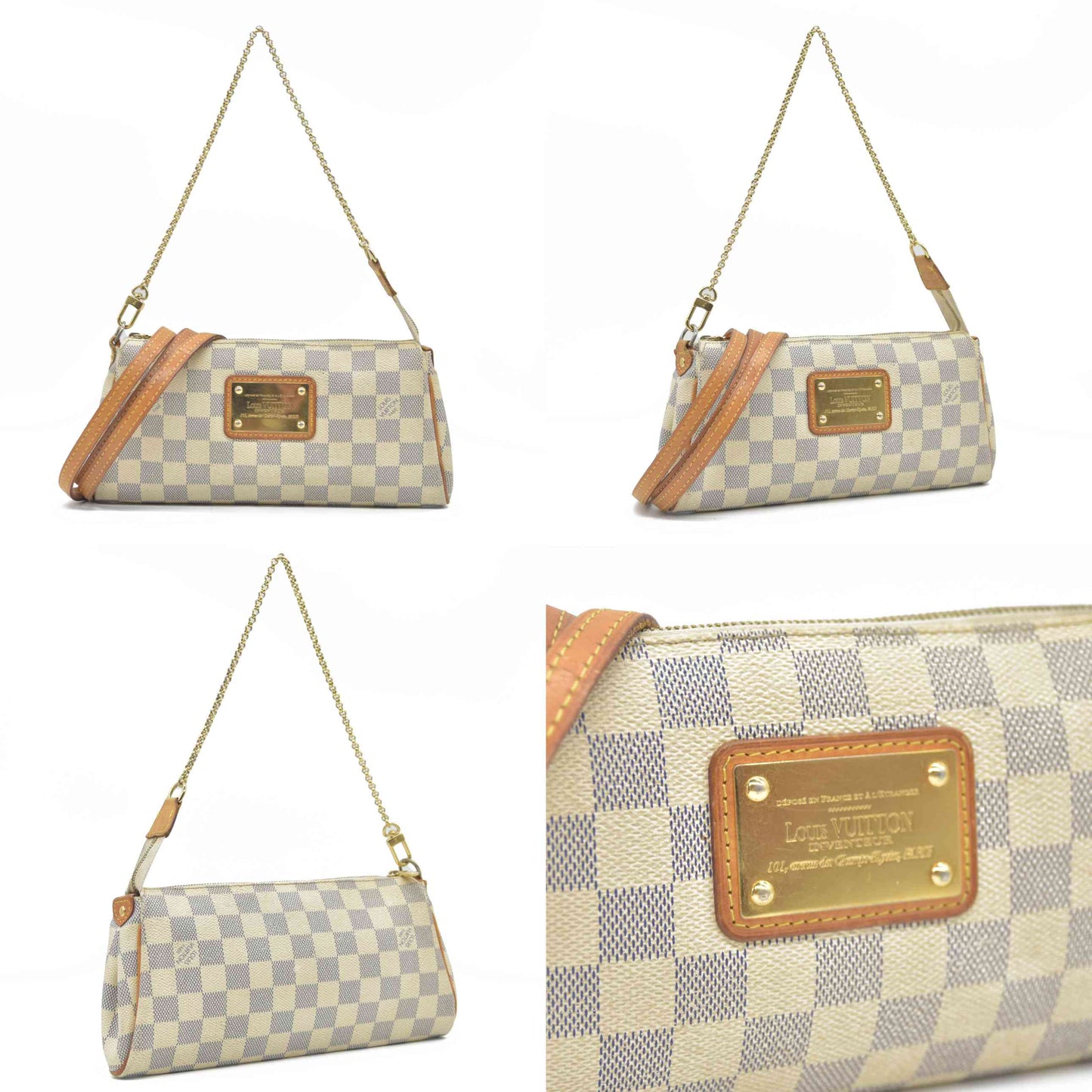 Louis Vuitton  Damier Azur Eva Clutch DU4190