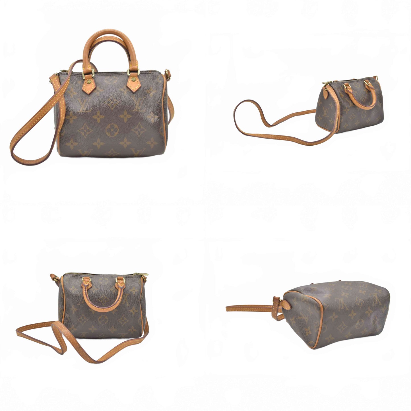$1920 Louis Vuitton  Monogram Nano Speedy TR2156