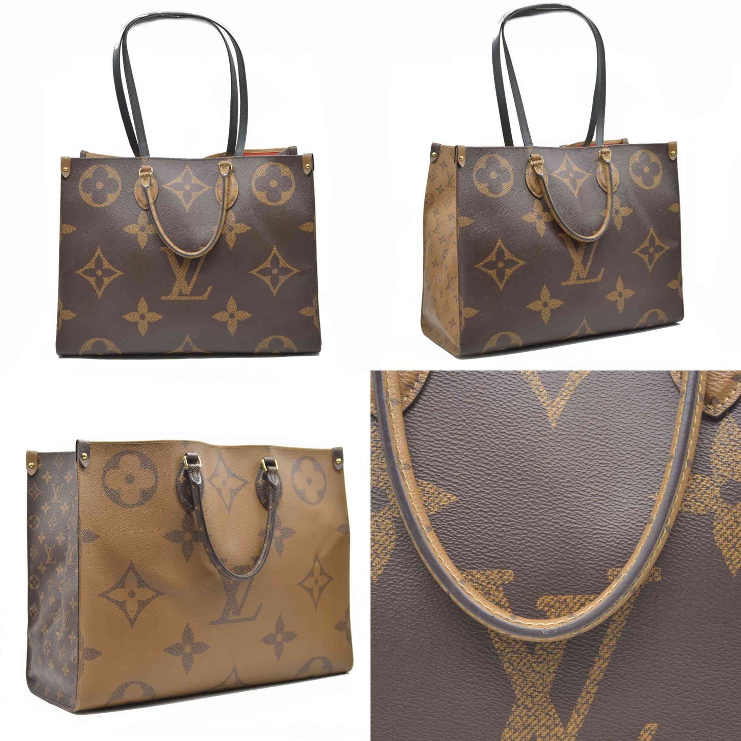 $3450 Louis Vuitton Monogram Reverse Giant OnTheGo GM