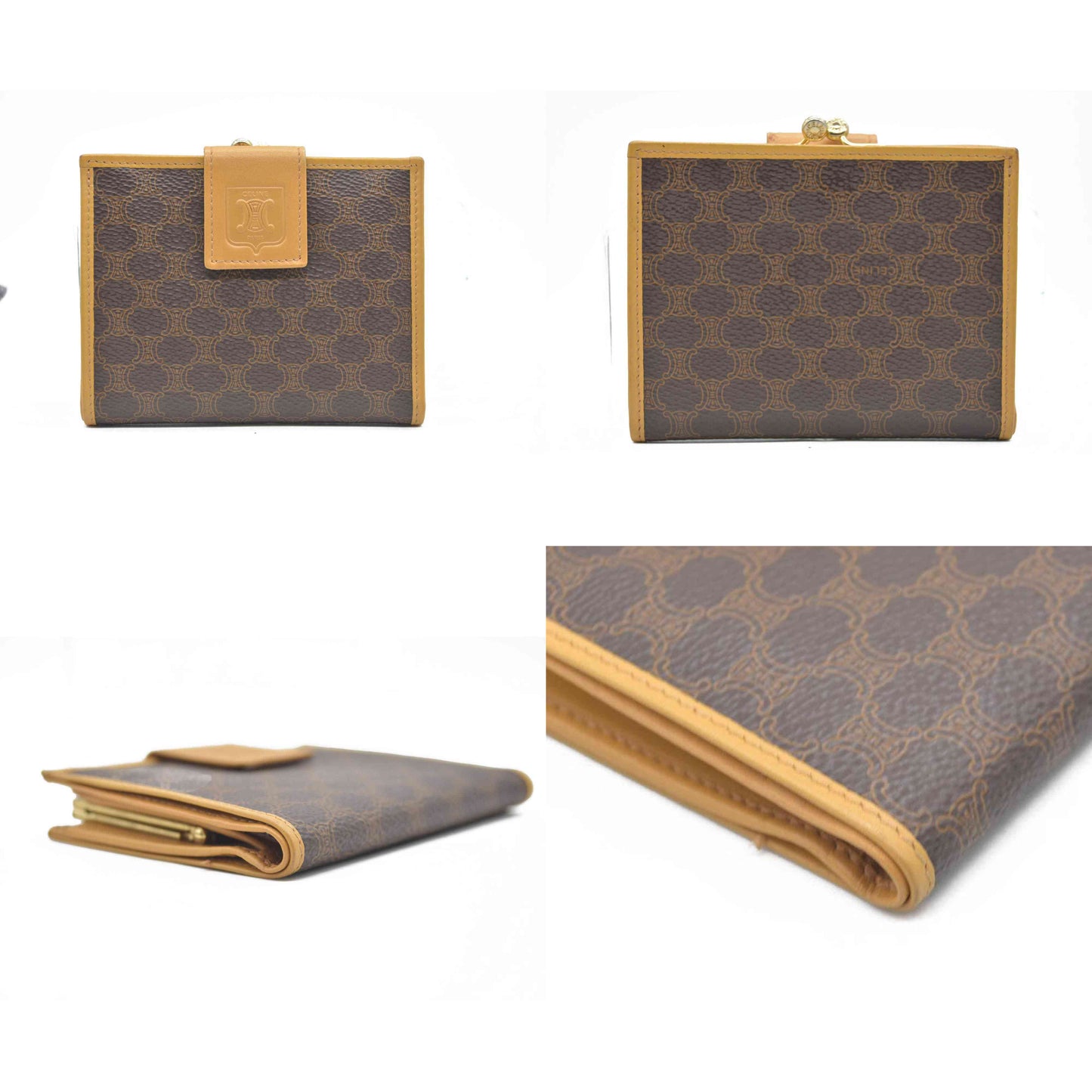 Celine Vintage Macadam Compact Wallet
