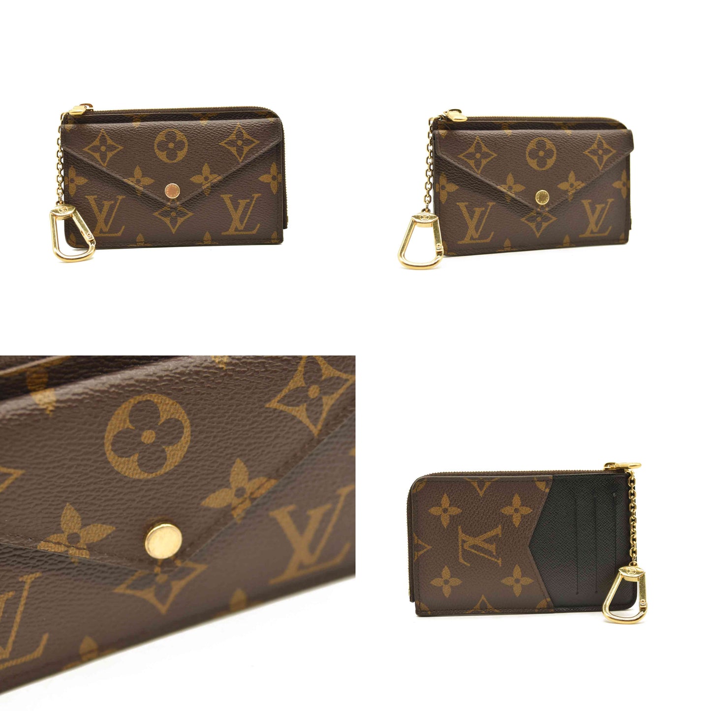 Louis Vuitton  Monogram Recto Verso Card Holder Black RFID