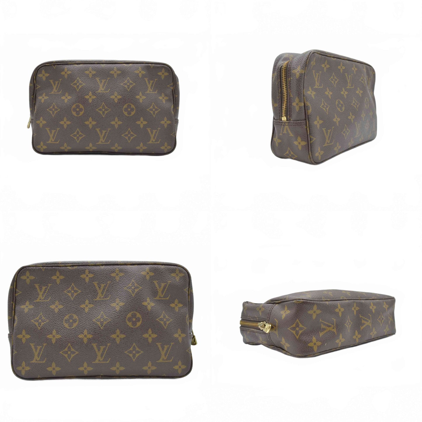 $600 Louis Vuitton Monogram Trousse Toilette 23 Clutch Pouch Bag 884TH