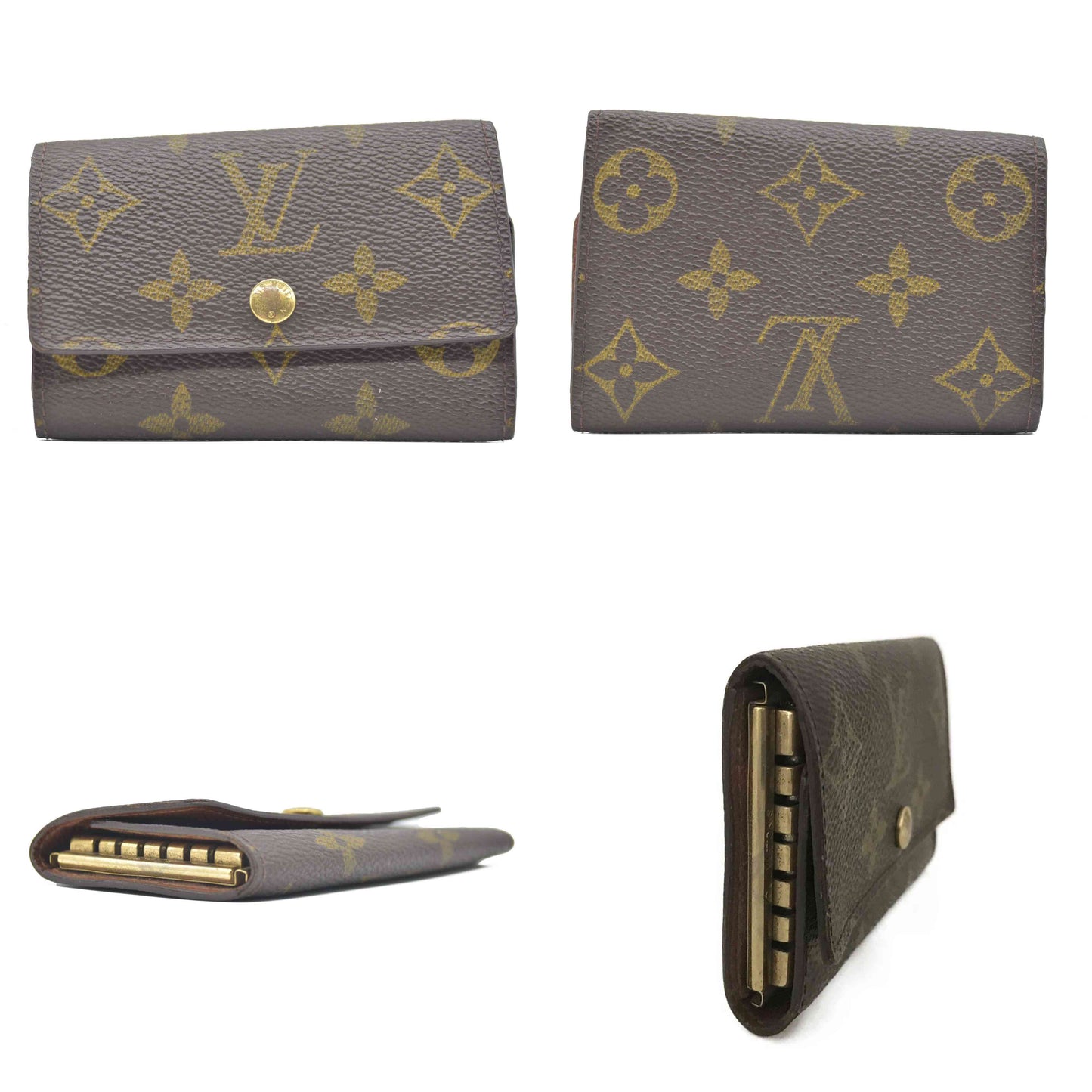$345 Louis Vuitton Monogram Multicles 6 Ring Key Case Brown SD0091