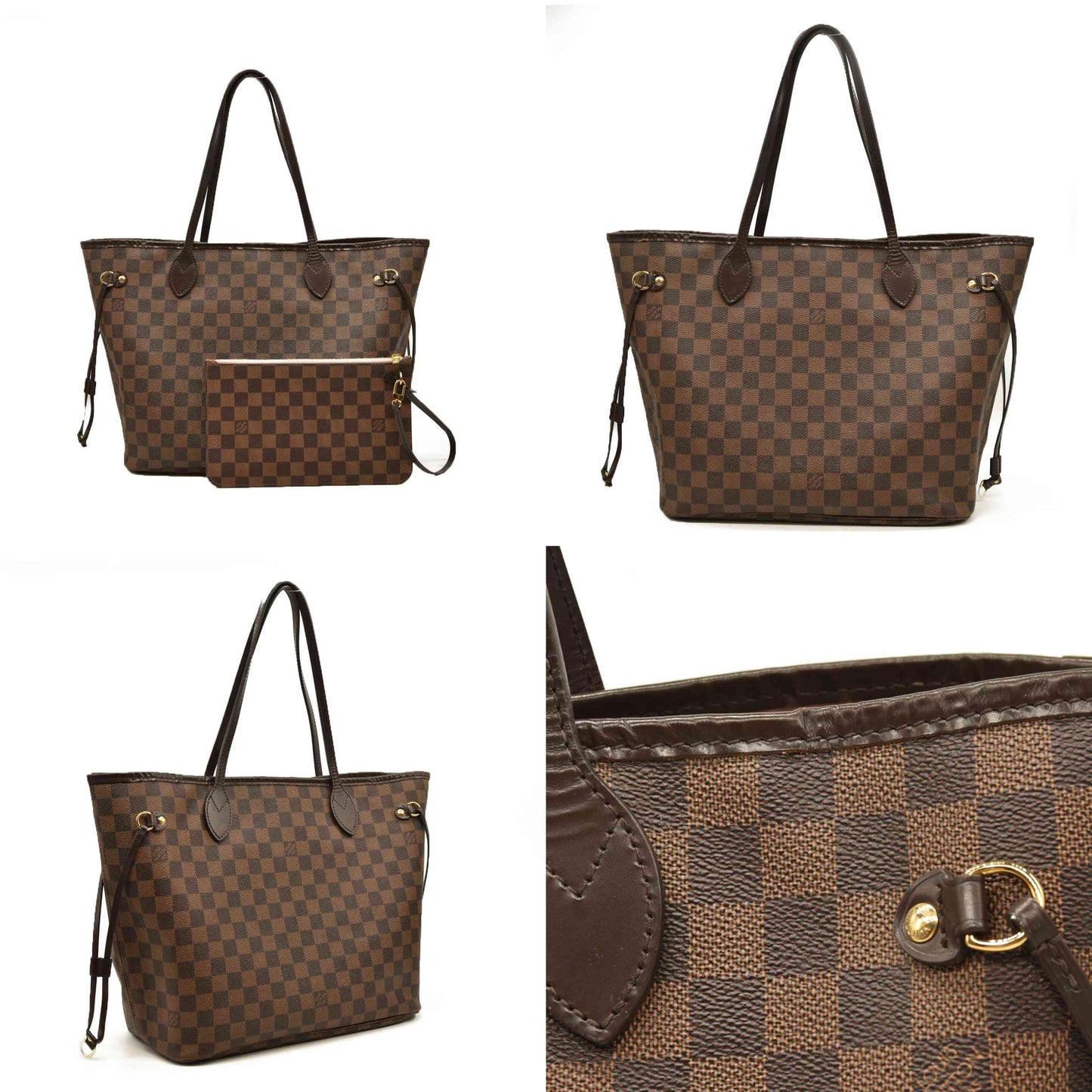 LOUIS VUITTON Damier Ebene Neverfull MM SD2196