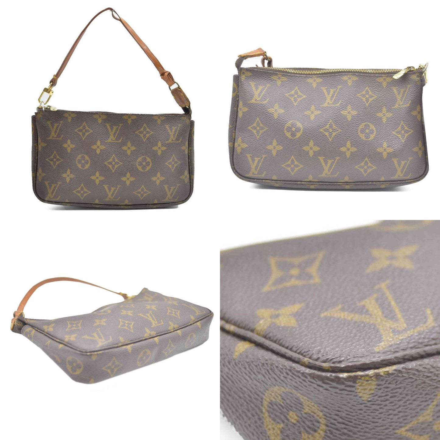Louis Vuitton LV Accessories Pouch Pochette Accessoires Brown Monogram AR0946