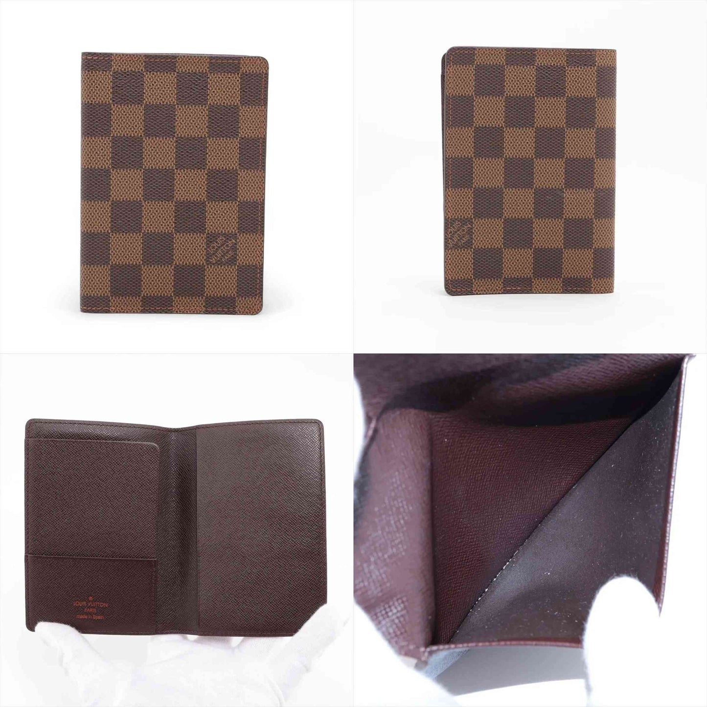 Louis Vuitton Damier Couverture Pass Paul N60188 Brown Passport case