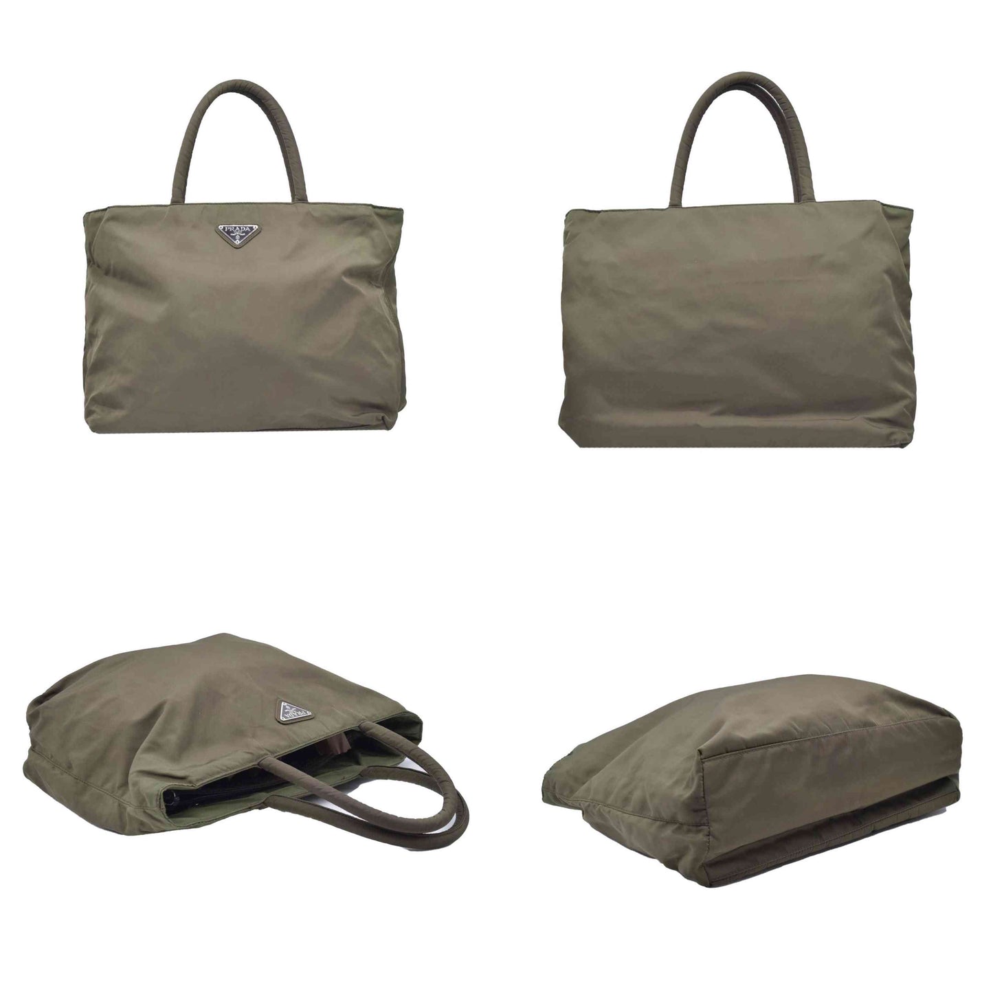$1200 Prada Tessuto Nylon Top Handle Bag