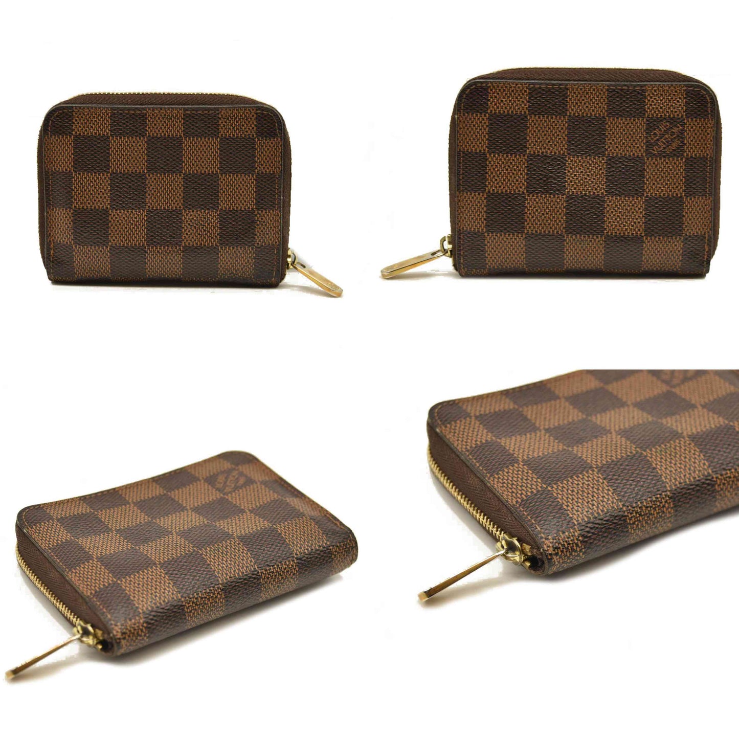 Louis Vuitton  Damier Ebene Zippy Coin Purse SN1163
