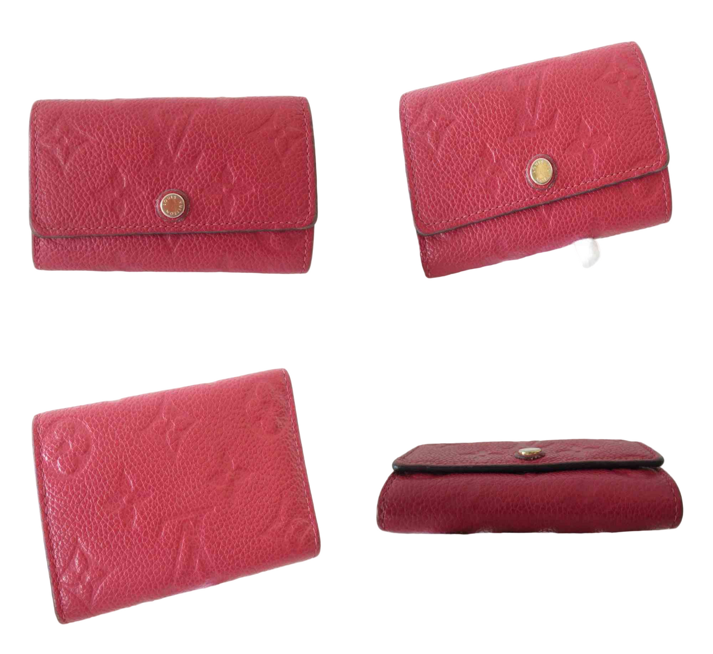 LOUIS VUITTON $450 Monogram Empreinte Leather Multicles 6 Ring Key Case TJ3188