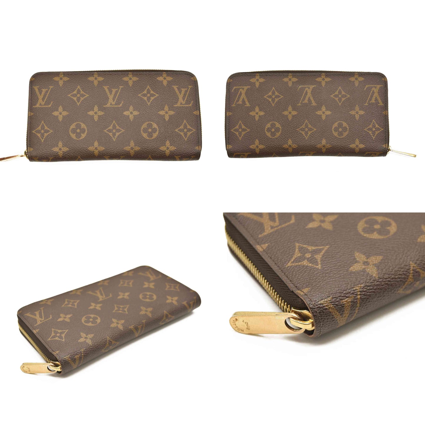 LOUIS VUITTON Monogram Zippy Wallet Rose Ballerine CA3196