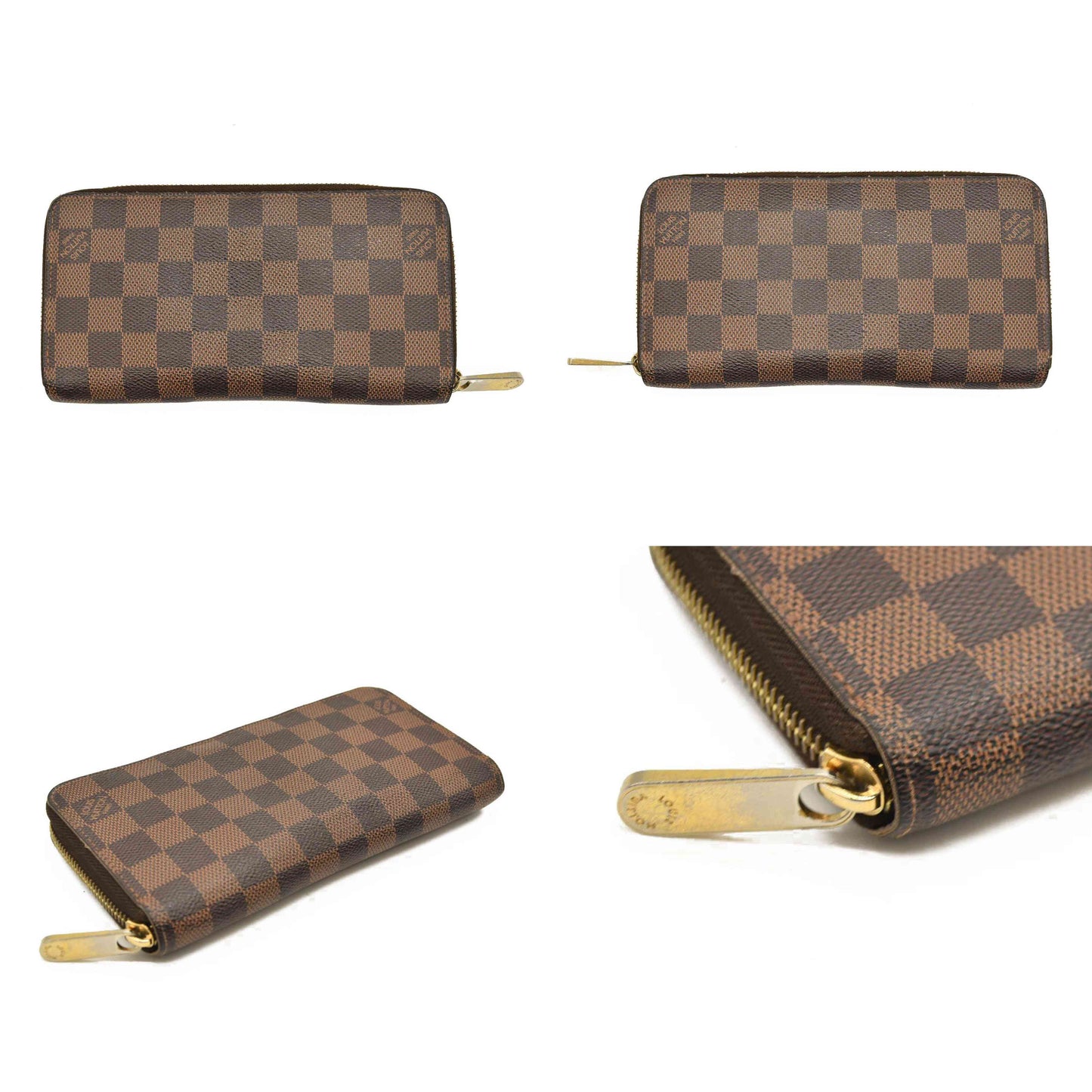 Louis Vuitton  Damier Ebene Zippy Wallet CA0162