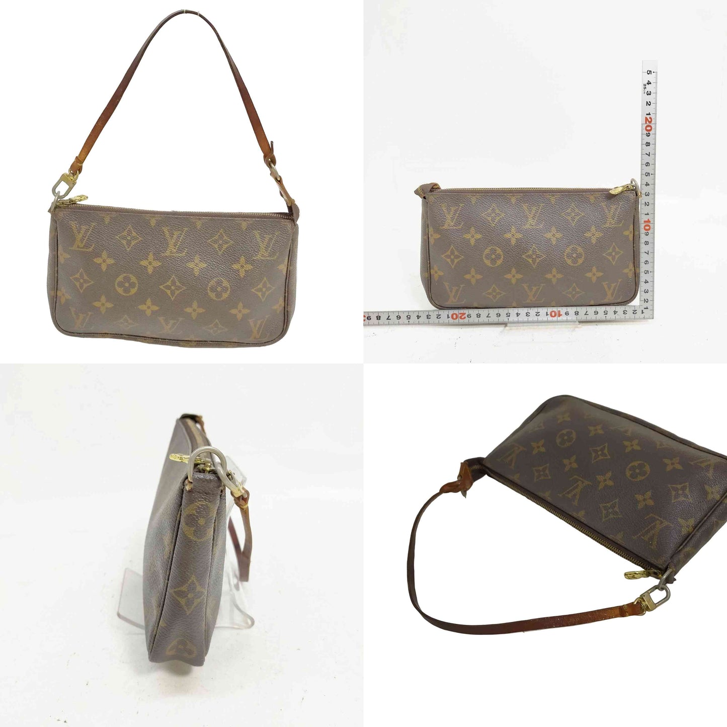 $1290 2001 Louis Vuitton Monogram Pochette Accessories Pouch Bag VI0031