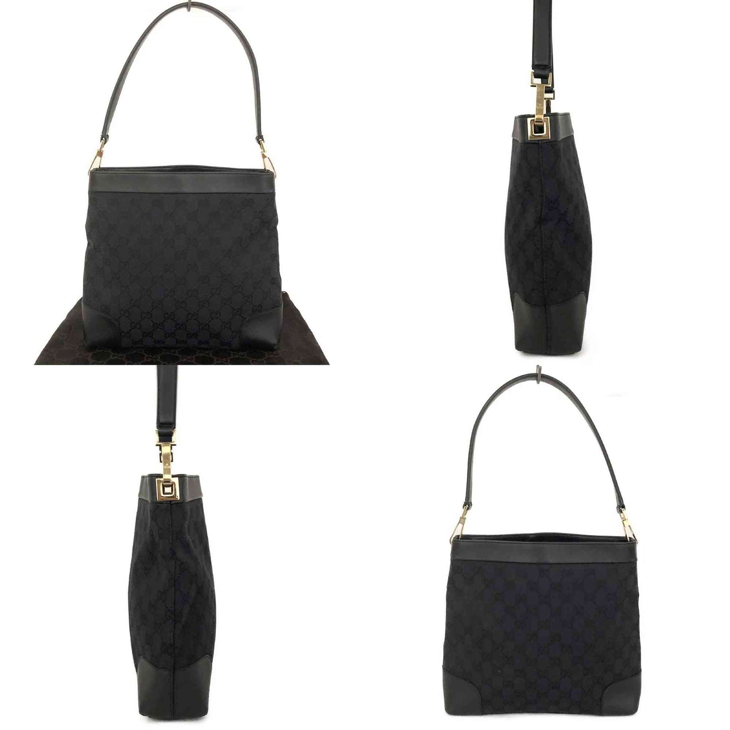 $1200 GUCCI Canvas Vintage GG Shoulder Bag