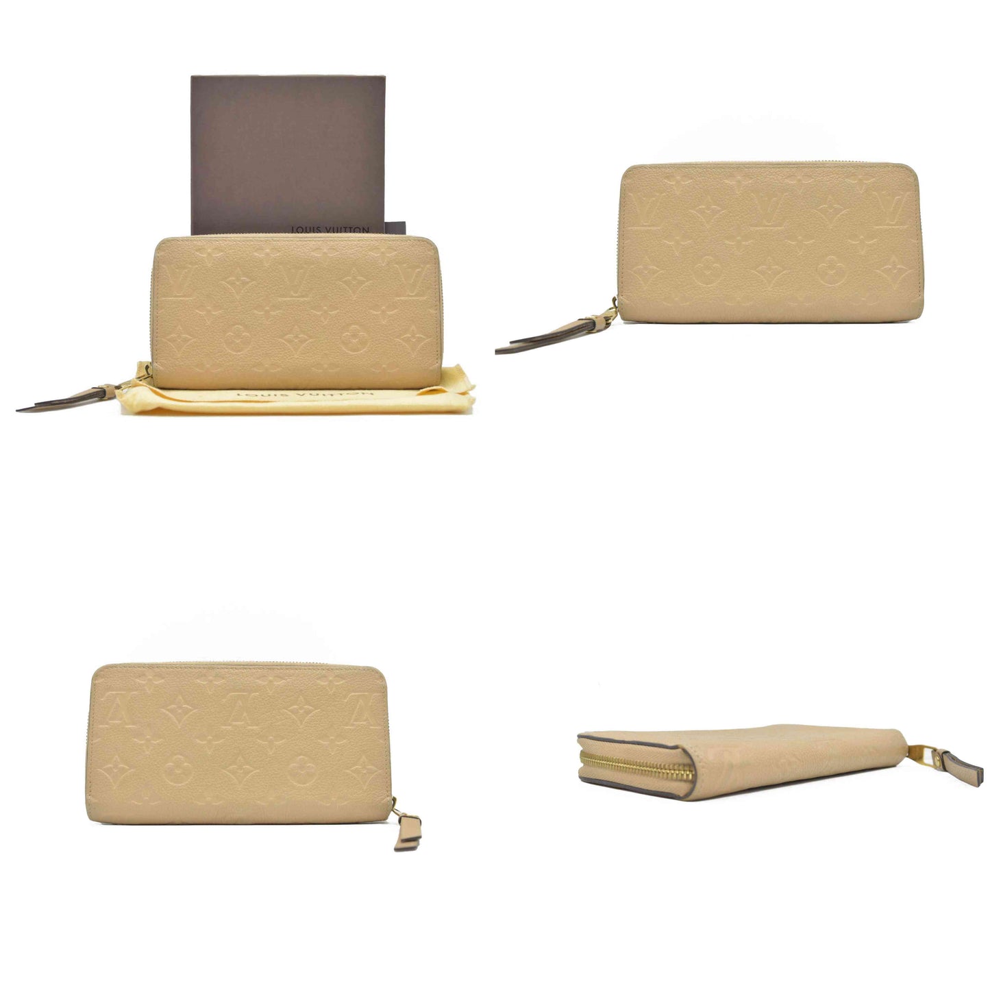 $1170 2015 Louis Vuitton Empreinte Clemence Wallet Dune  CONSIGNMENT SP2145