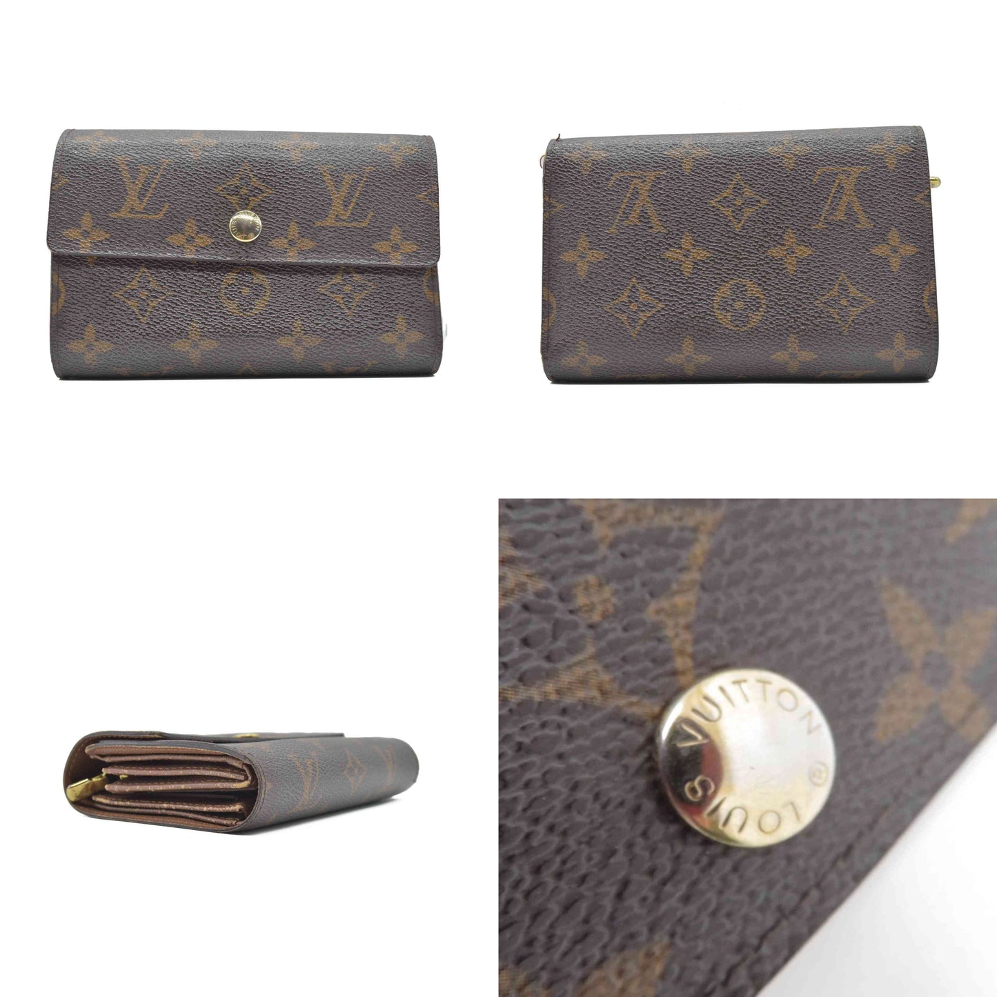 $610 2008 LOUIS VUITTON Monogram Alexandra Wallet CA4068