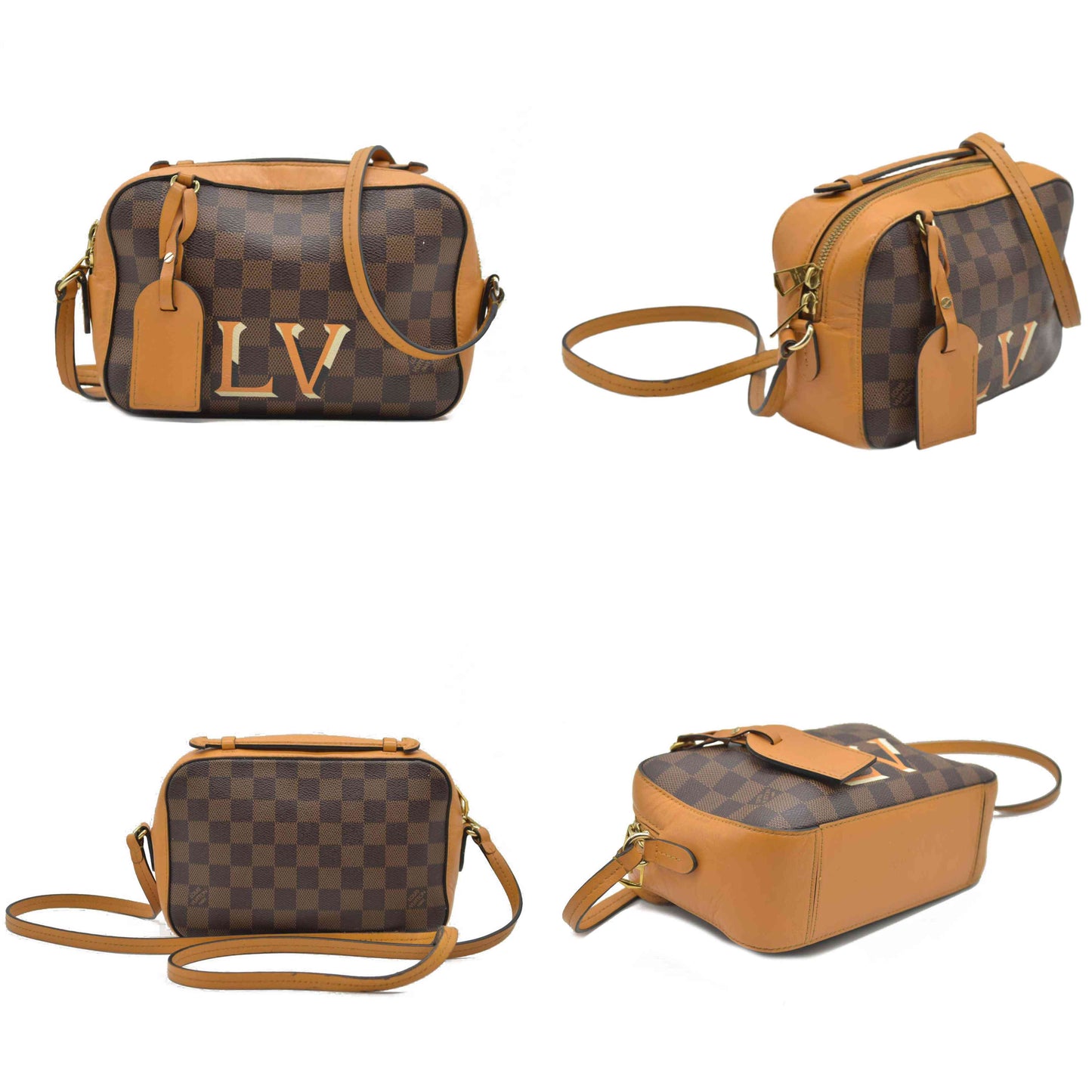 Louis Vuitton  Damier Ebene Santa Monica Safran