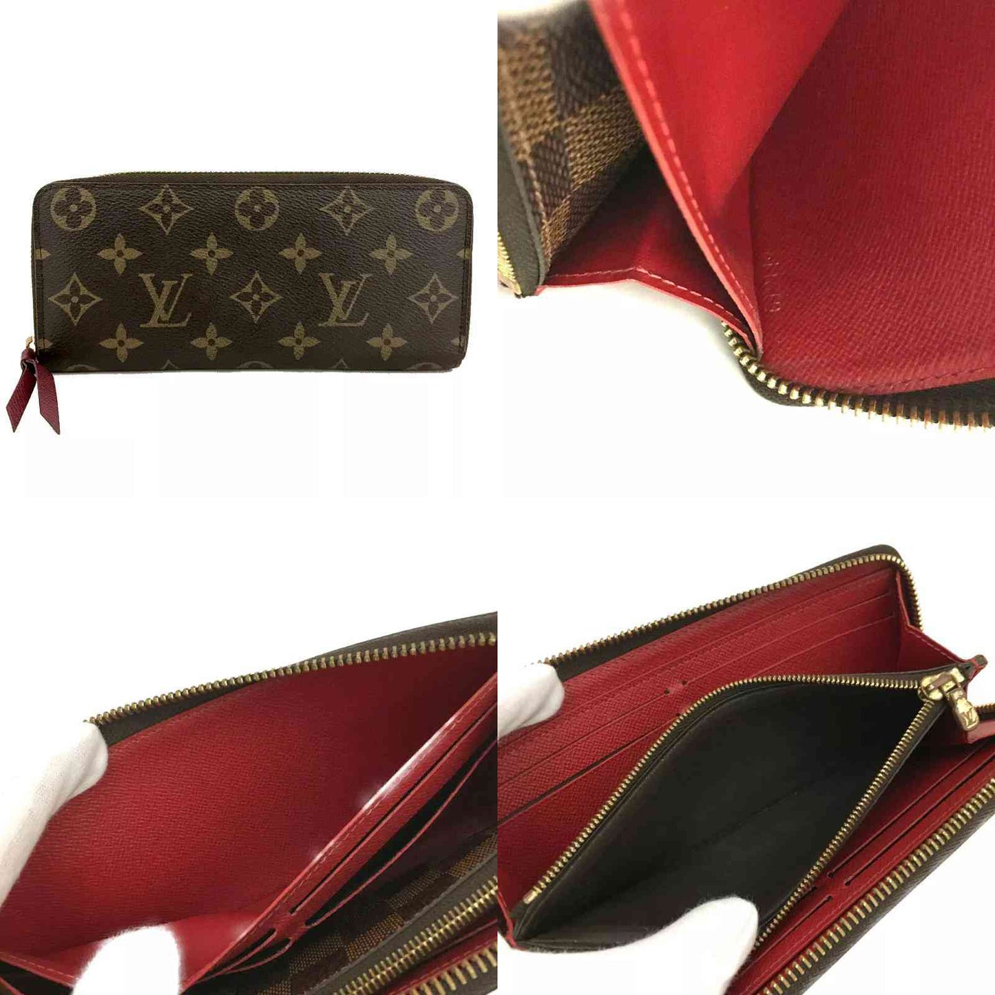 Louis Vuitton Monogram Clemence Wallet Cherry  GI2119