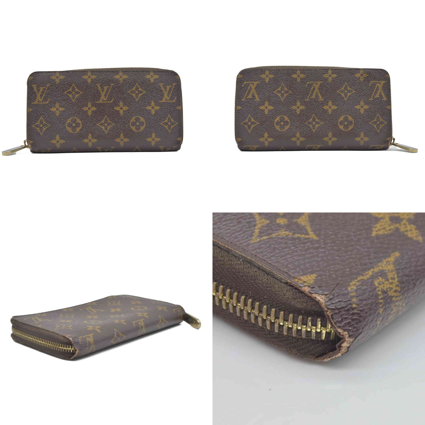 $915 2008 Louis Vuitton Monogram Zippy Wallet CONSIGNMENT CA4008